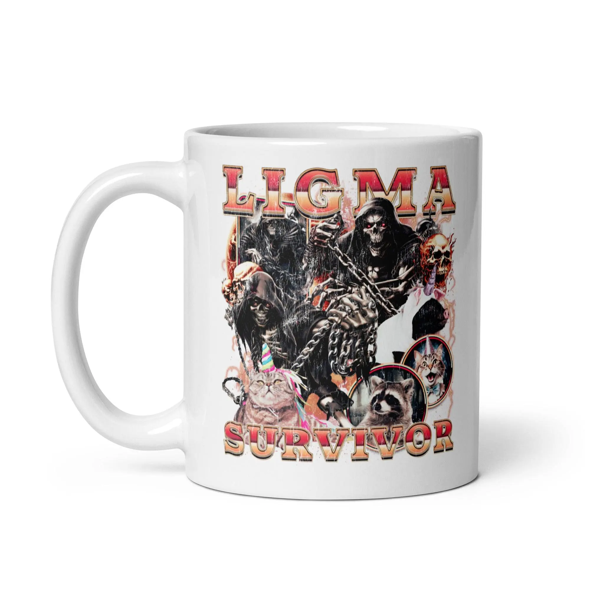 Ligma Survivor White glossy mug - Image 3