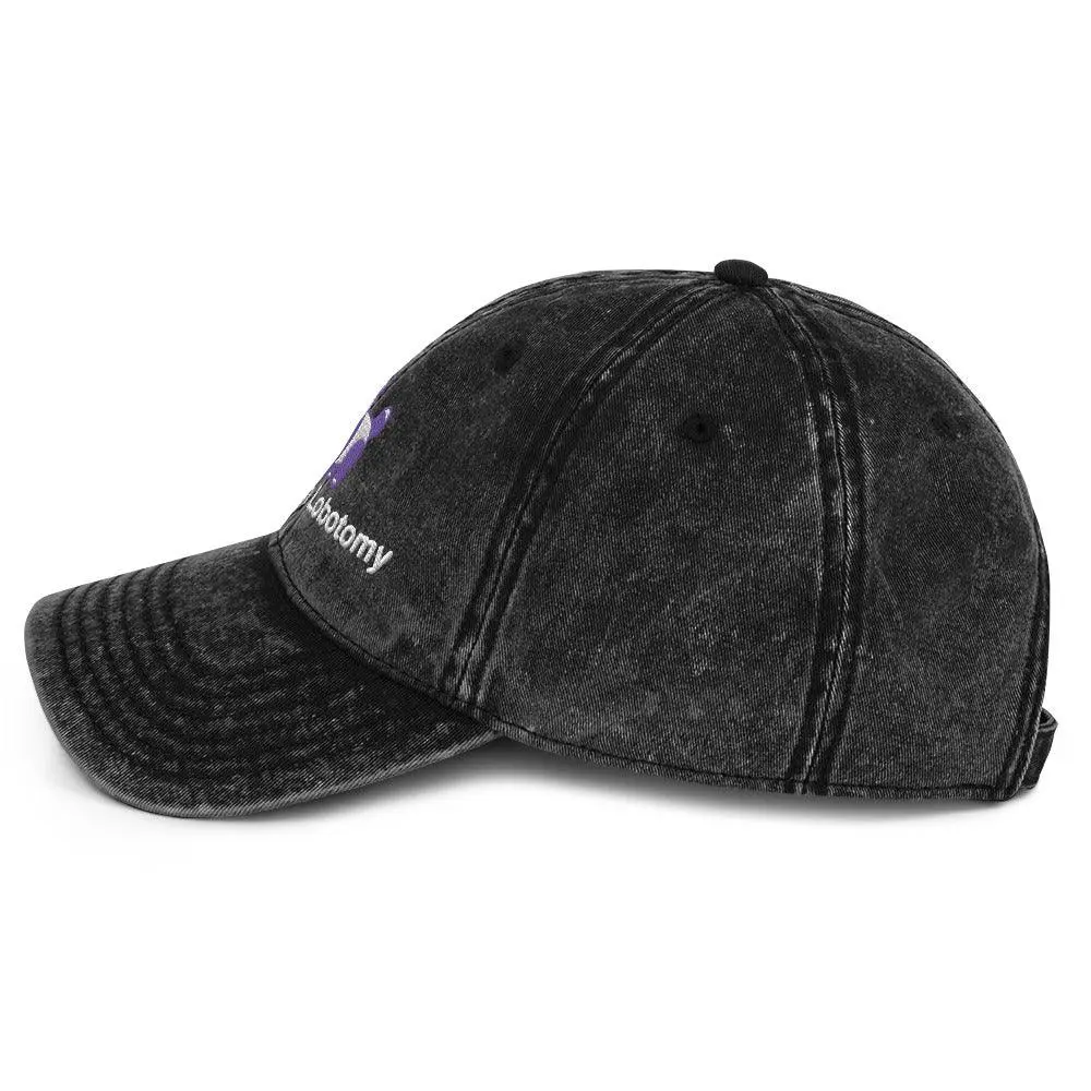Live Laugh Lobotomy Vintage Cotton Twill Cap - Image 5