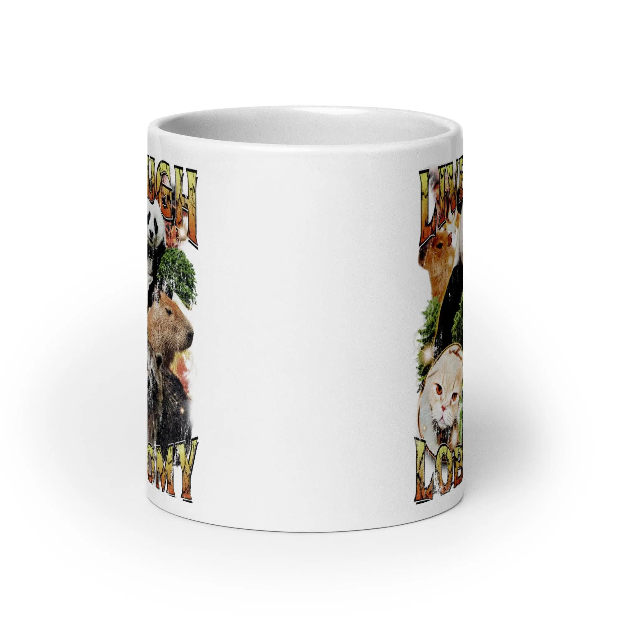 Live Laugh Lobotomy White glossy mug - Image 10