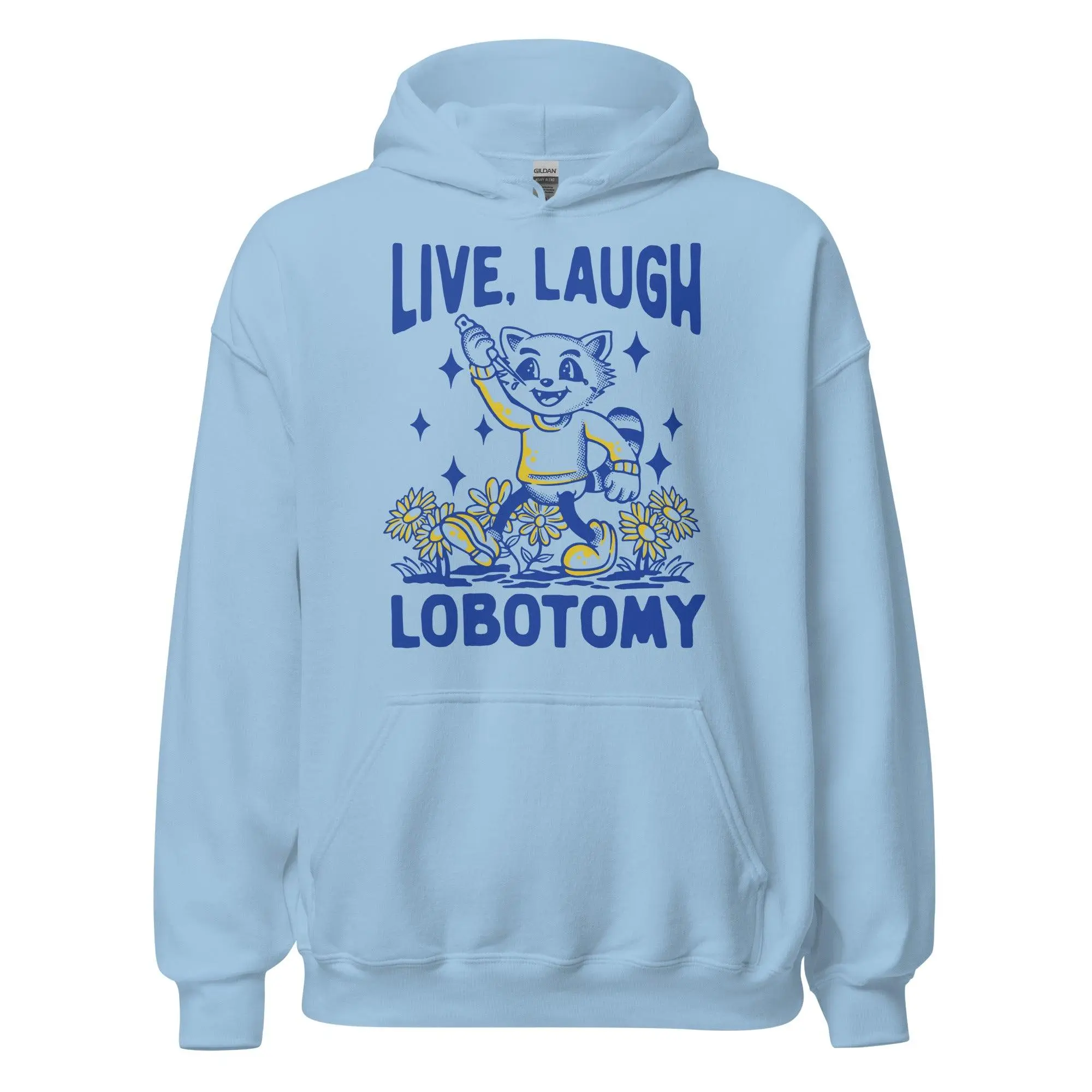 Live Laugh Lobotomy White Hoodie - Image 5