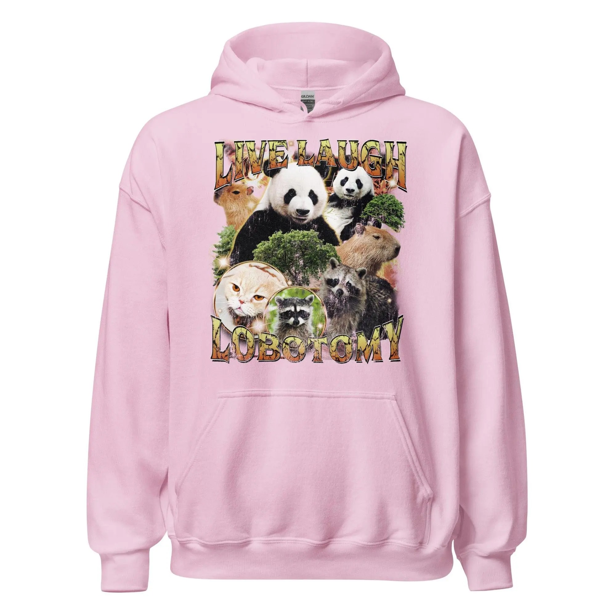 Live Laugh Lobotomy Vintage Design Hoodie - Image 6