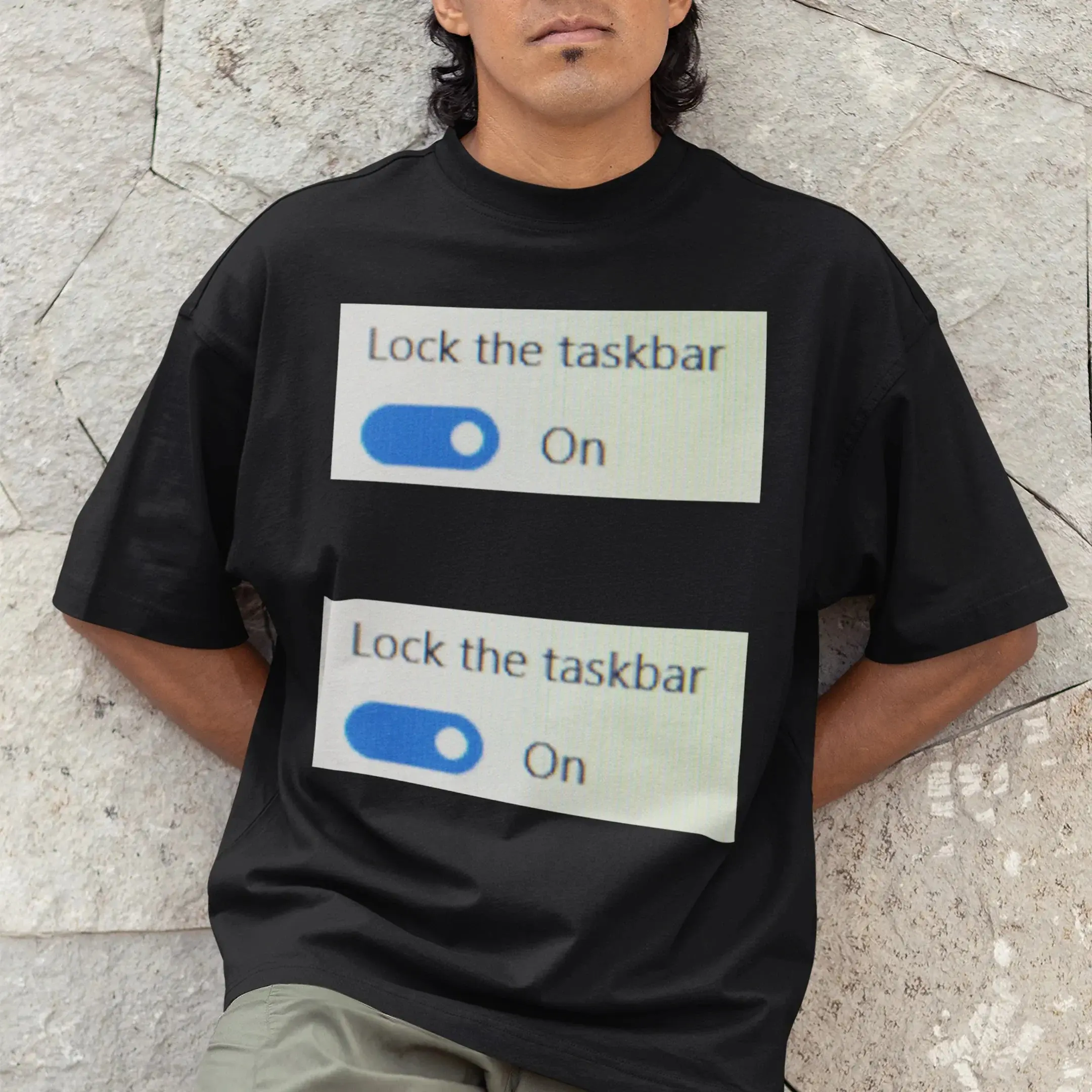 Lock the taskbar lock the taskbar T-Shirt - Image 7