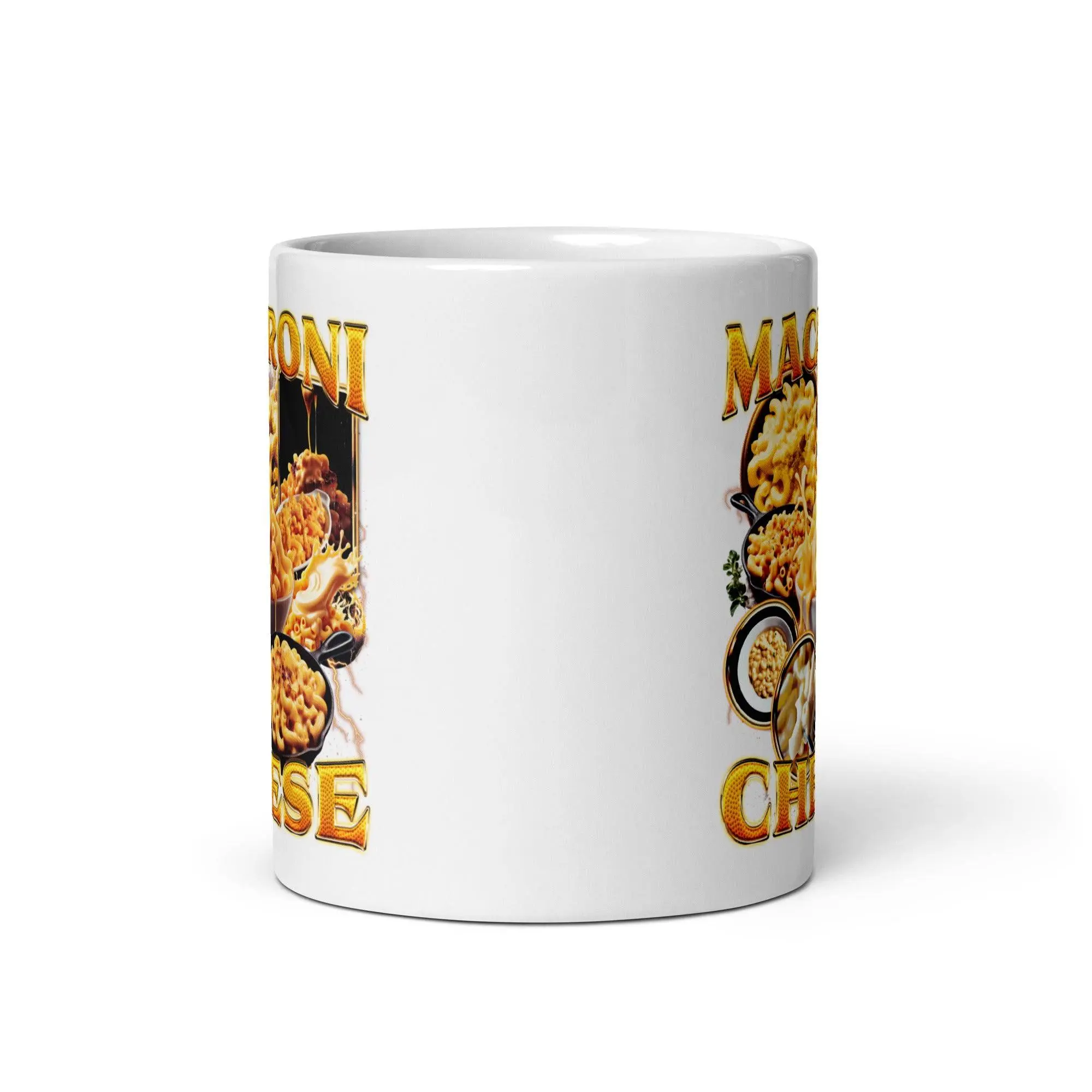 Macaroni Cheese White glossy mug - Image 3