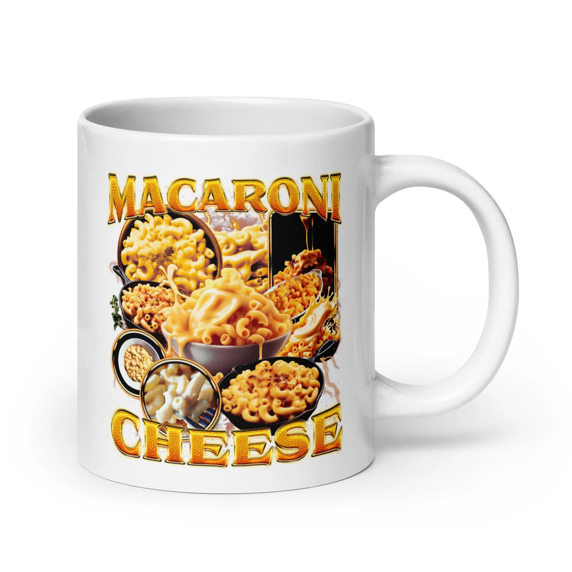 Macaroni Cheese White glossy mug - Image 6