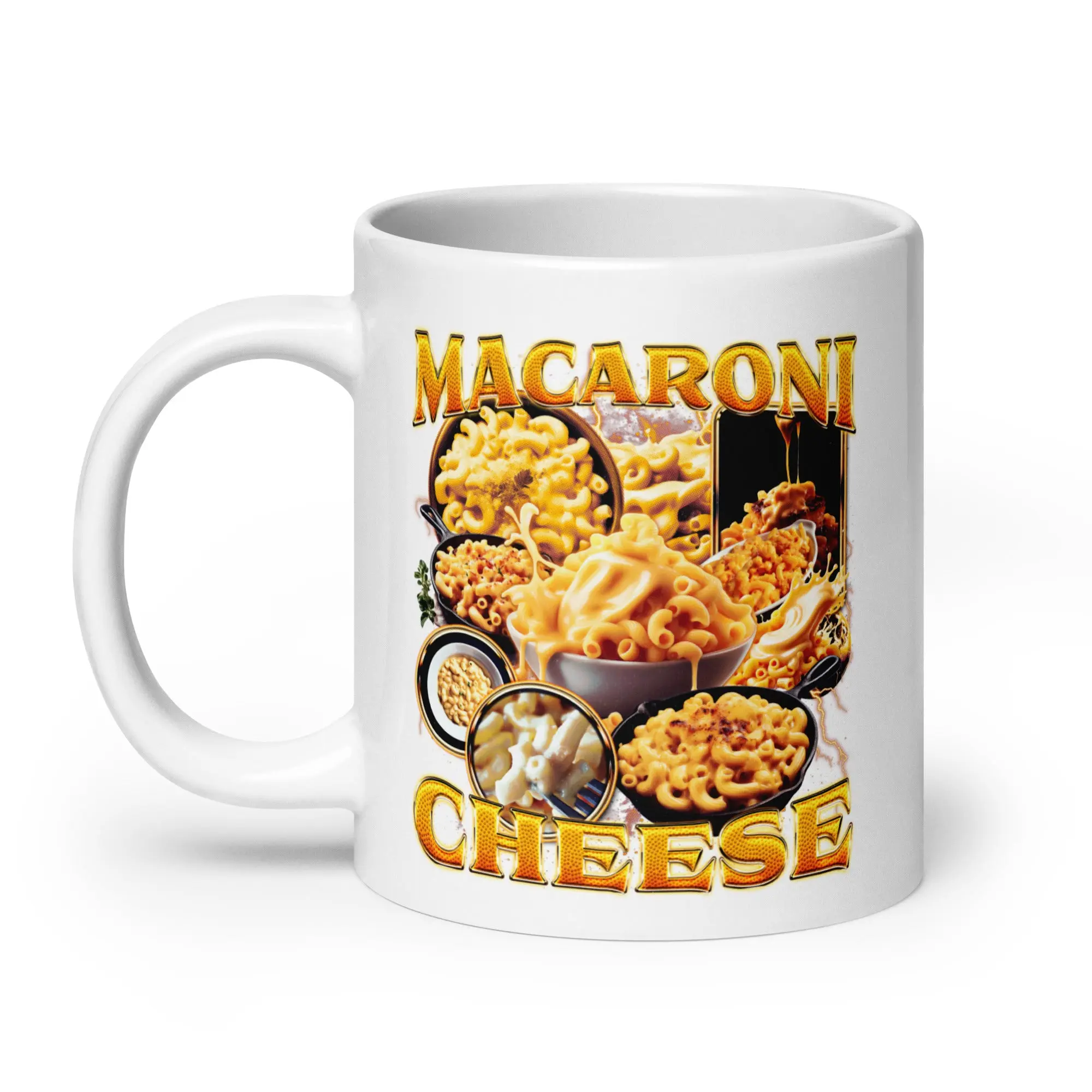 Macaroni Cheese White glossy mug - Image 7