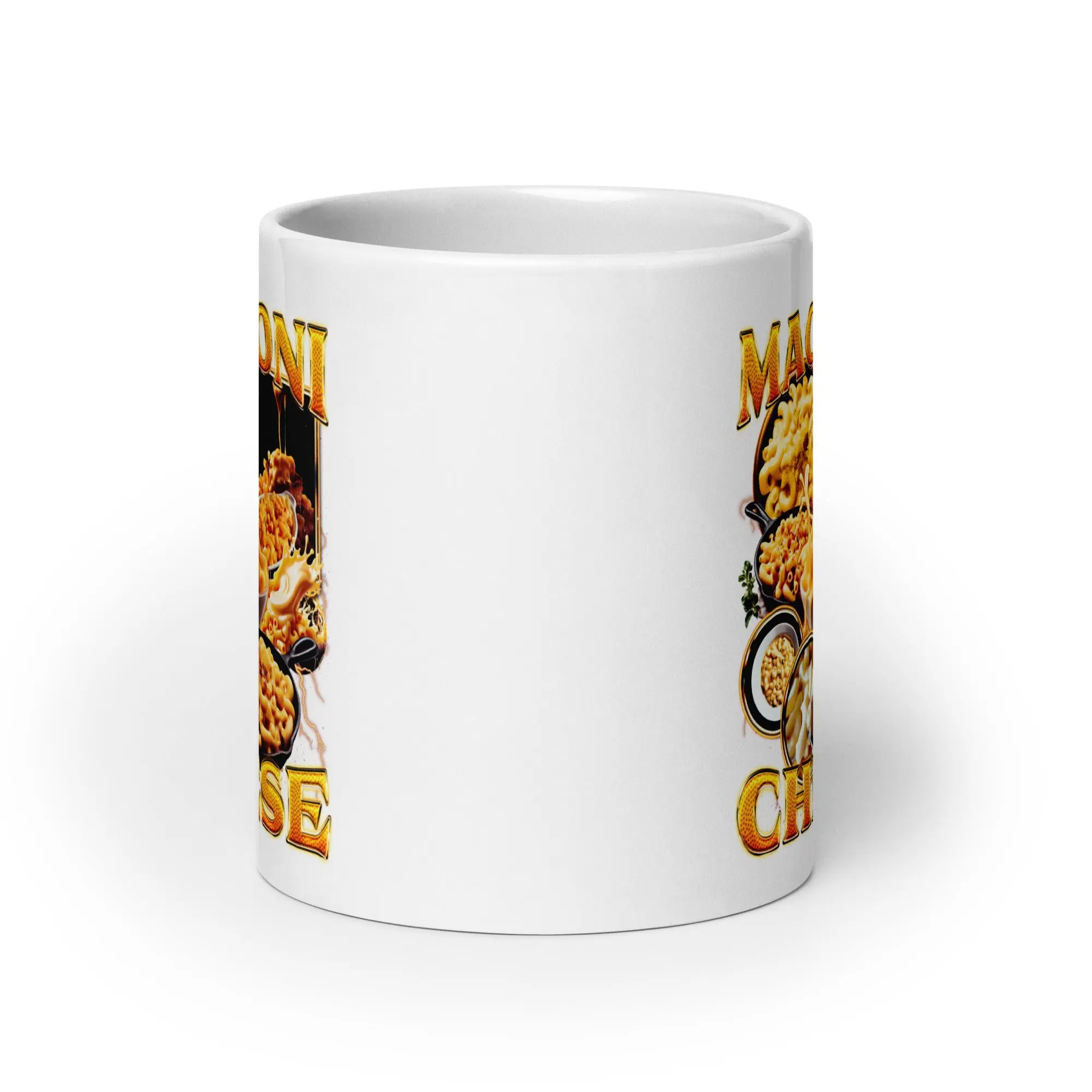 Macaroni Cheese White glossy mug - Image 8