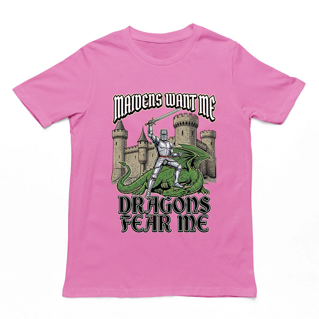 Maidens want me dragons fear me T-Shirt - Image 2