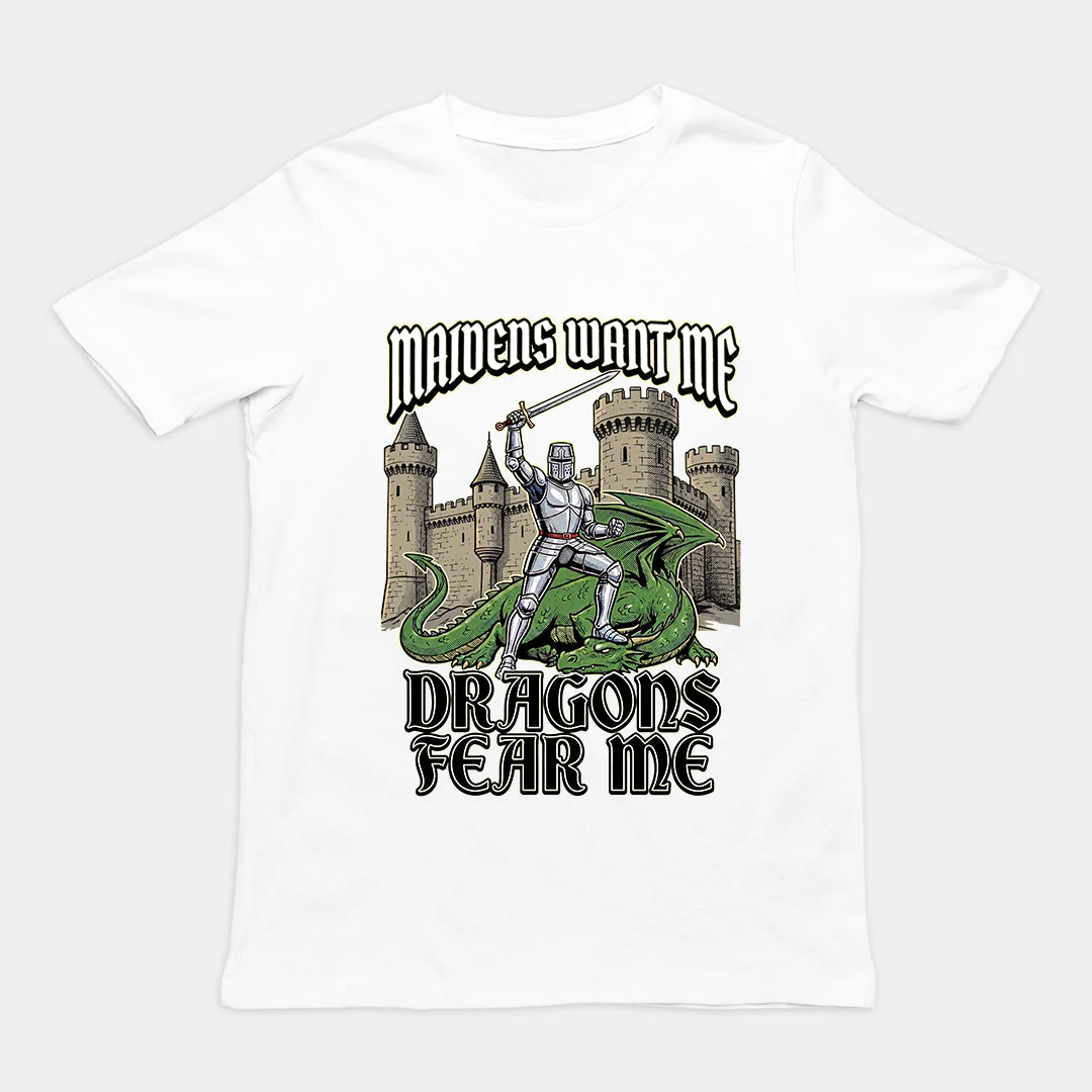 Maidens want me dragons fear me T-Shirt - Image 6