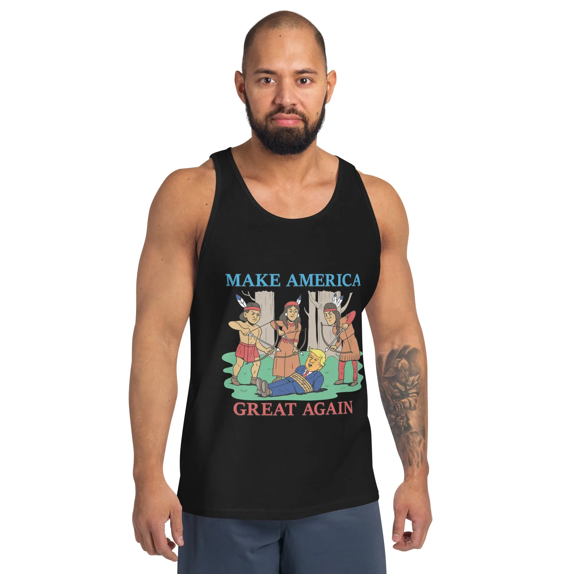 Make America Great Again (Native Americans) Tank Top - Image 4