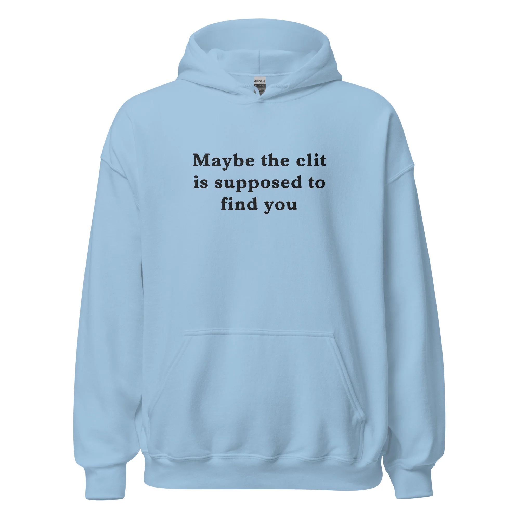 Maybe the clit is supposed to find you (embroidered) Hoodie - Image 6