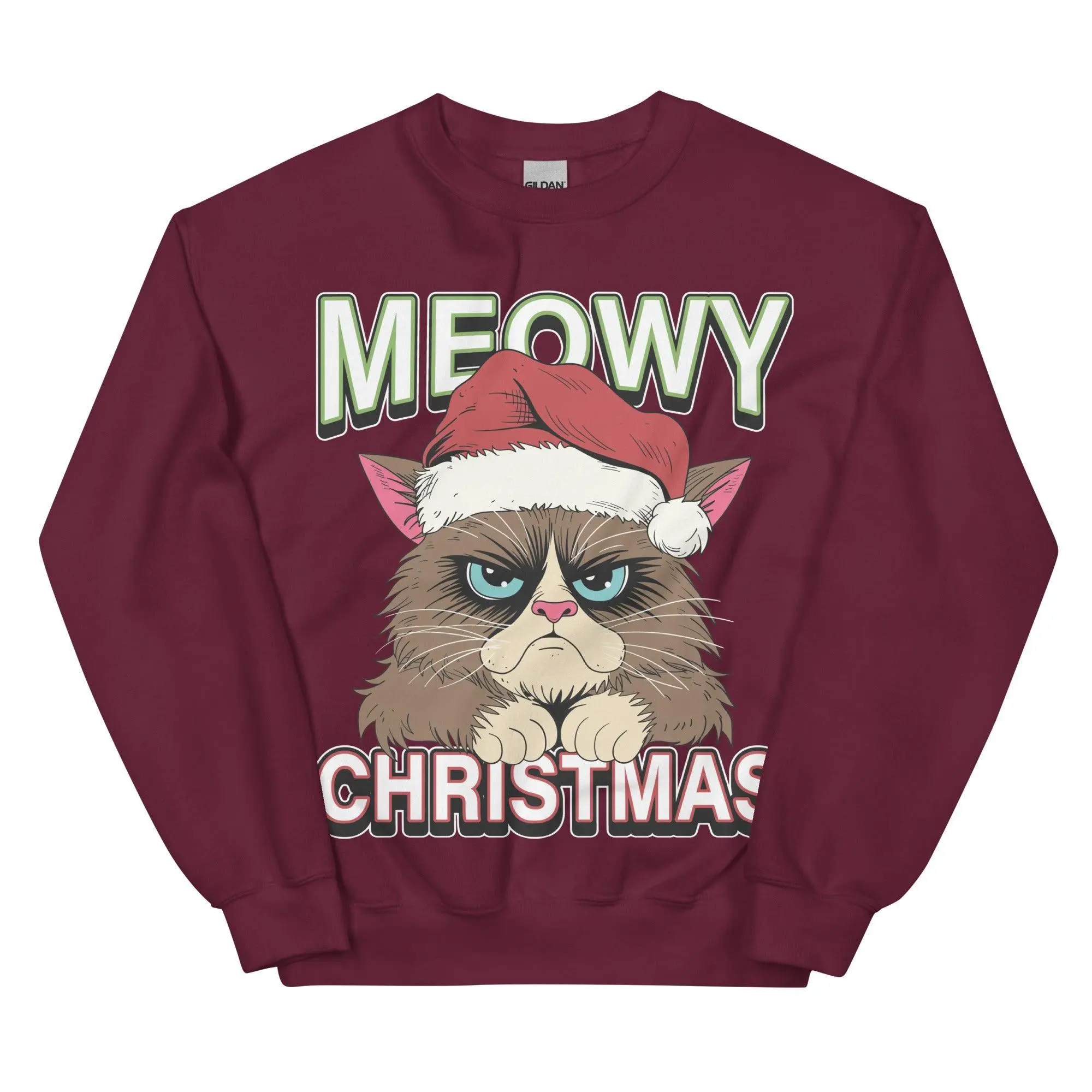 Meowy Christmas sweatshirt - Image 4
