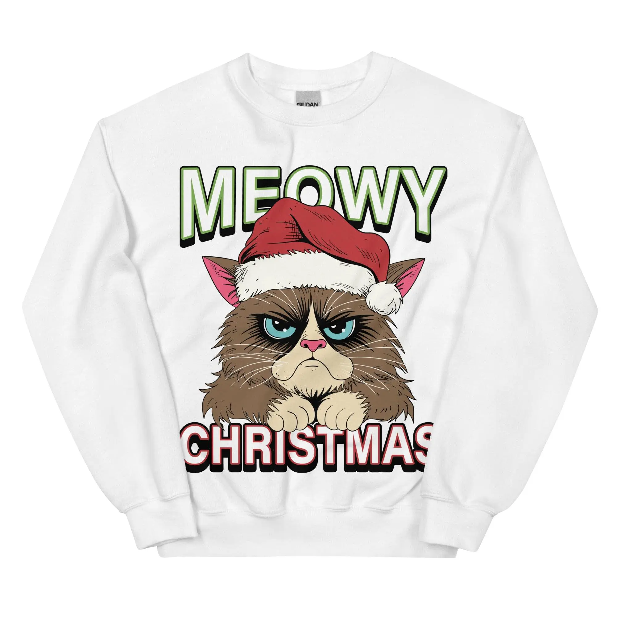 Meowy Christmas sweatshirt - Image 9