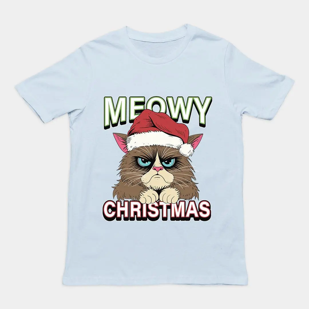Meowy Christmas T-Shirt - Image 5