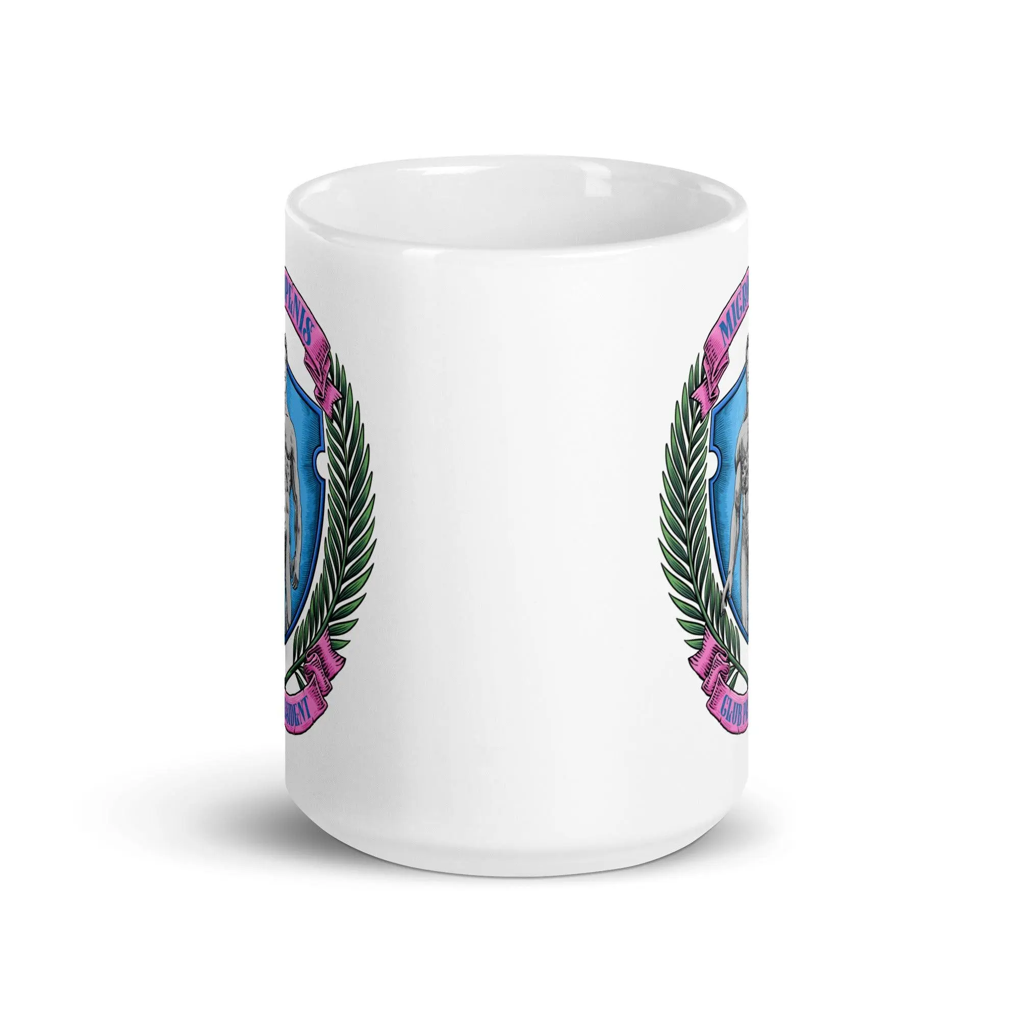 Micro Penis Club President White glossy mug - Image 8