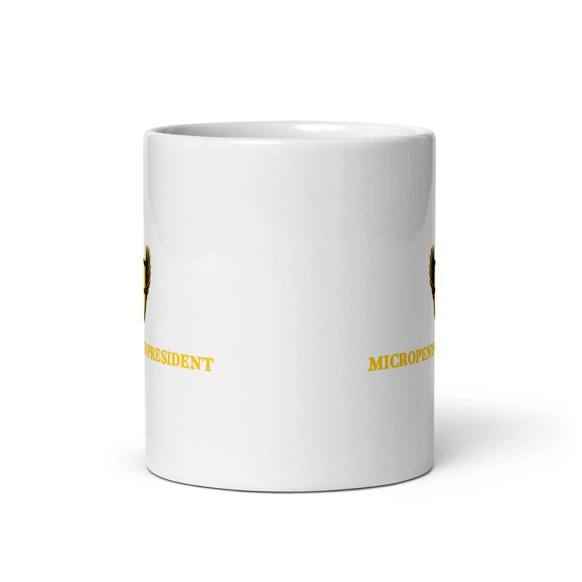 Micropenis Club President White glossy mug - Image 5