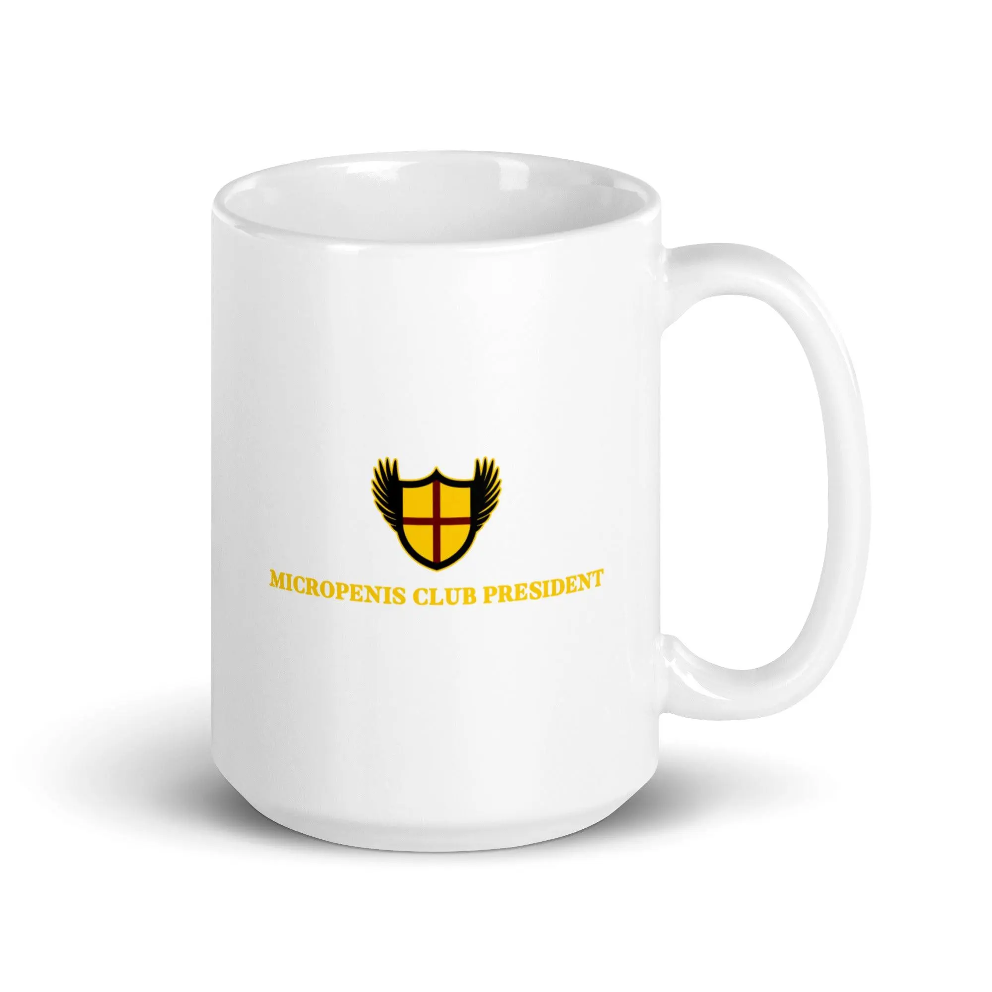 Micropenis Club President White glossy mug - Image 6