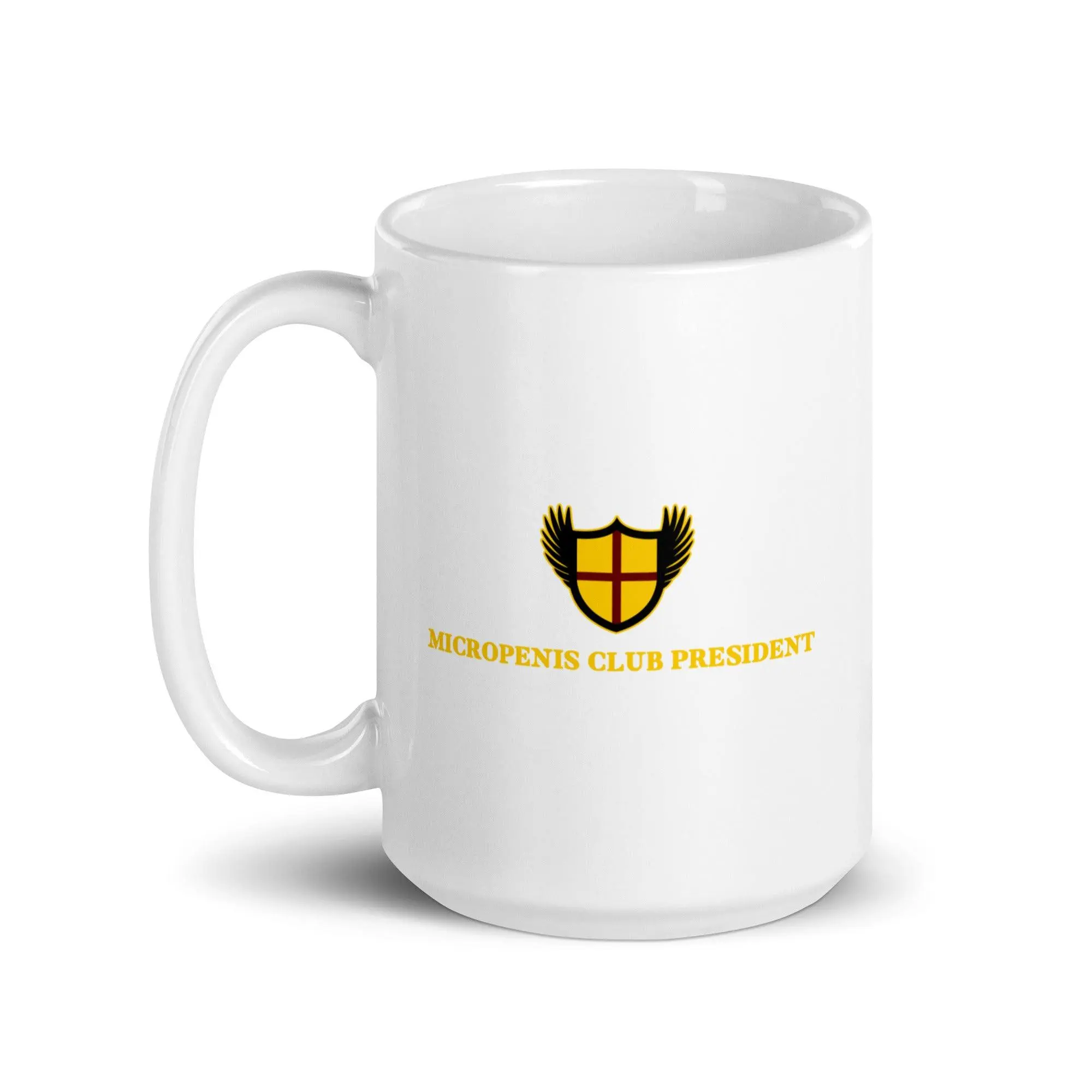 Micropenis Club President White glossy mug - Image 7