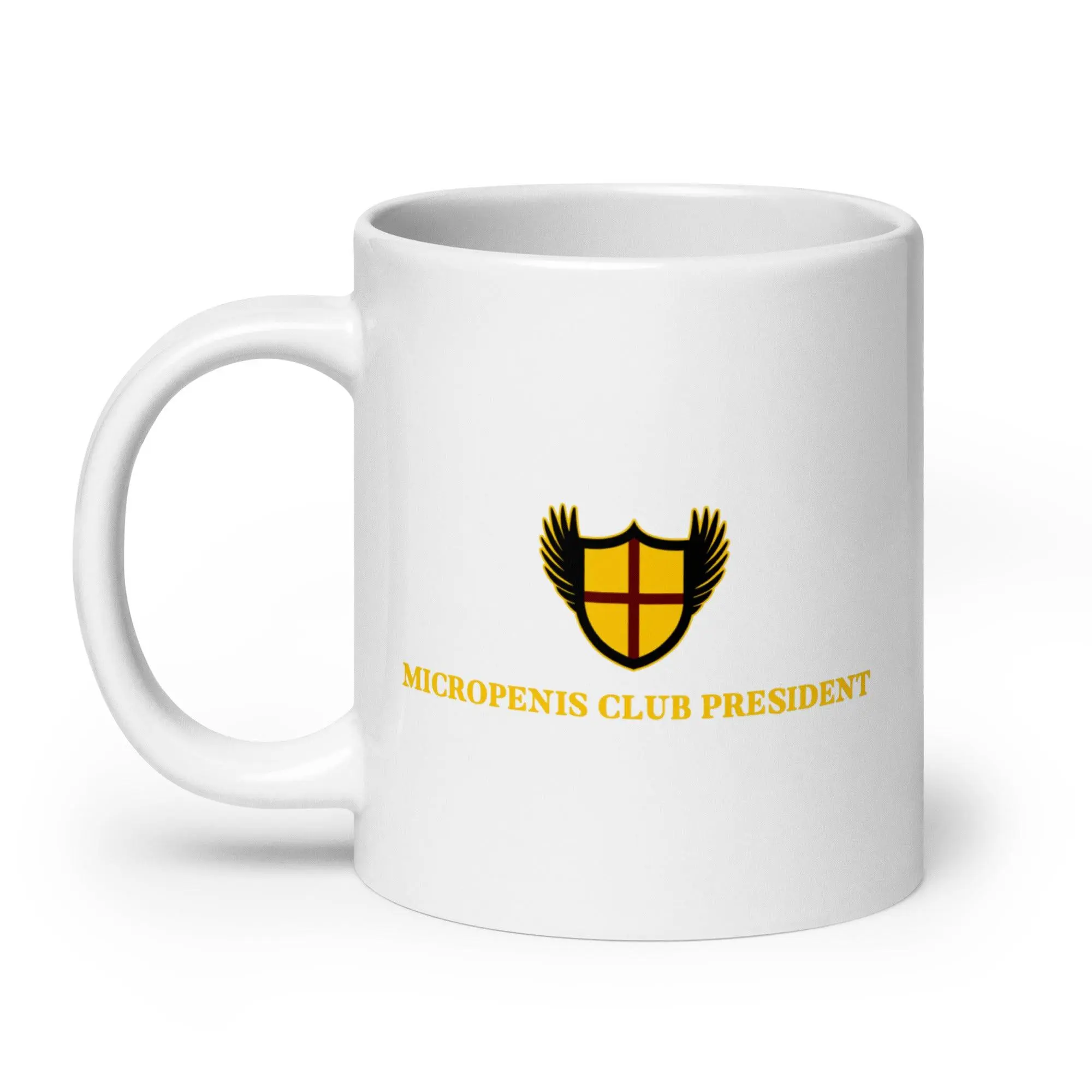 Micropenis Club President White glossy mug - Image 9