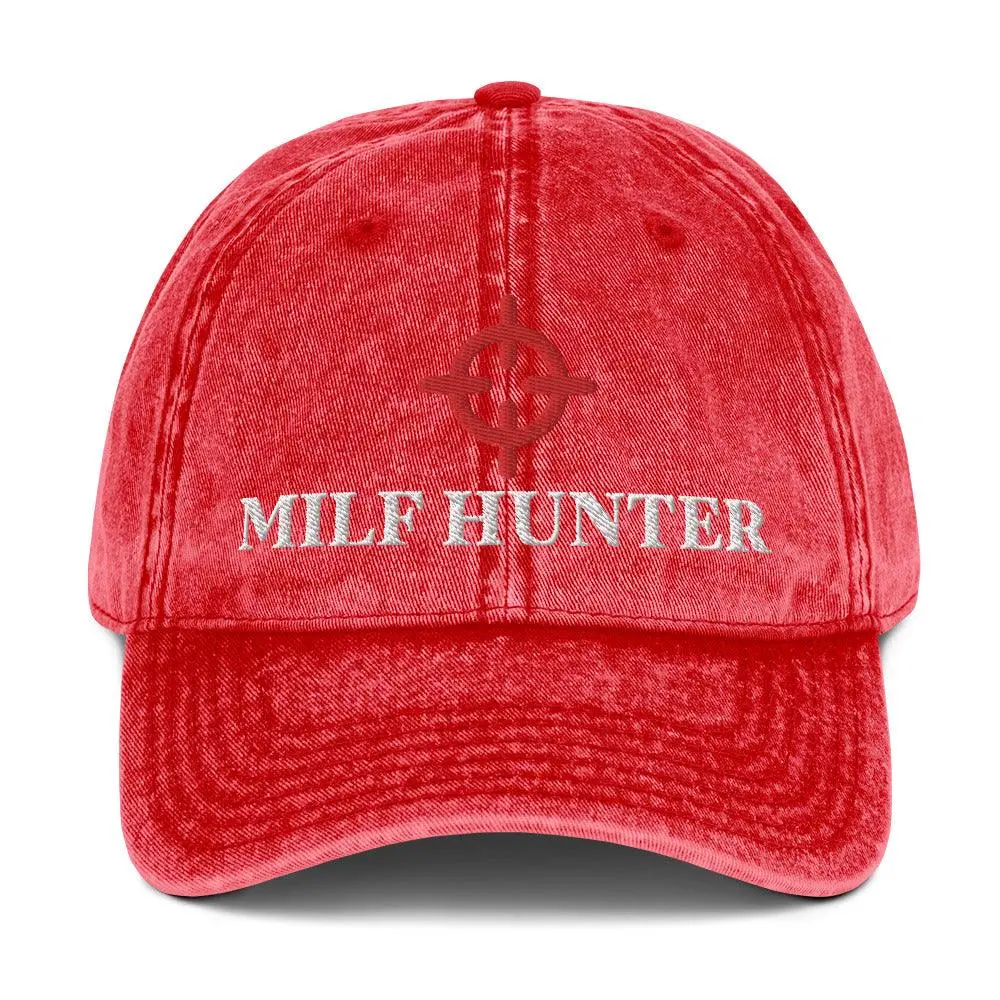 Milf Hunter Vintage Cotton Twill Cap - Image 9