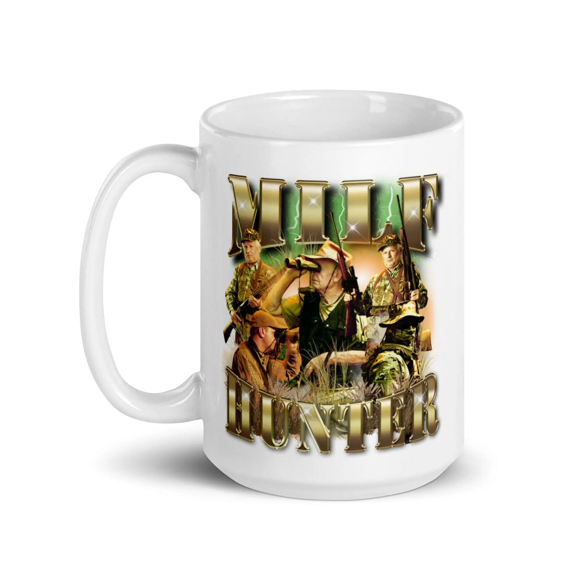 Milf Hunter White glossy mug - Image 7