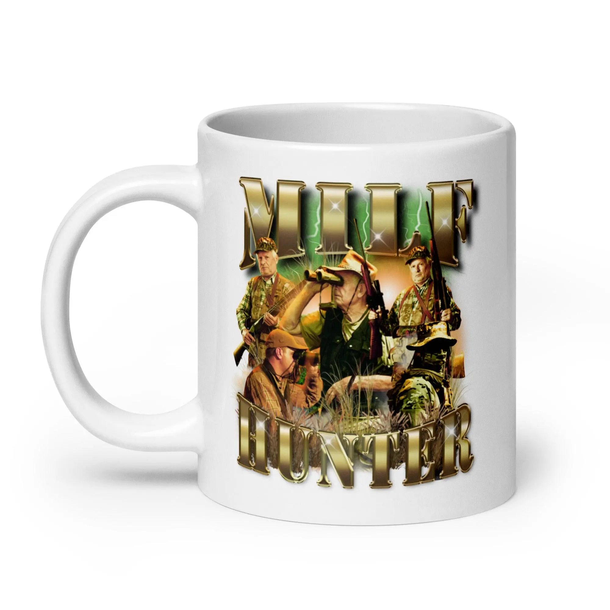 Milf Hunter White glossy mug - Image 9