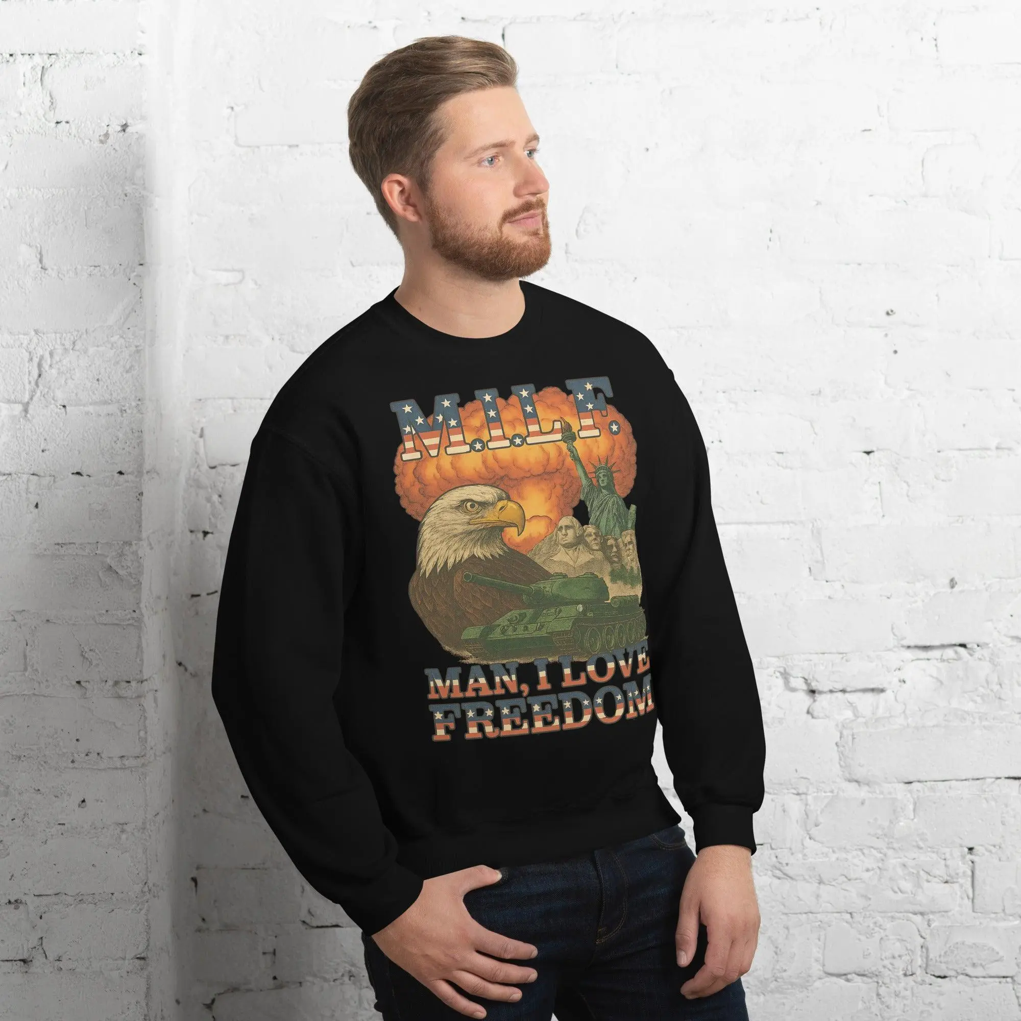 MILF - Man I Love Freedom sweatshirt - Image 10