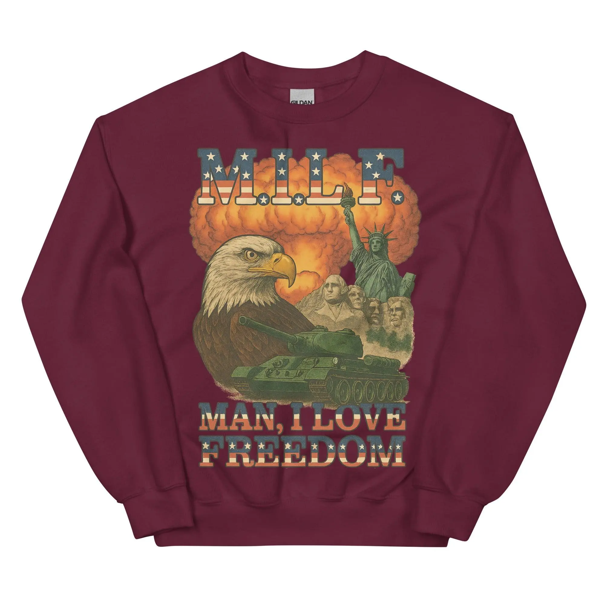MILF - Man I Love Freedom sweatshirt - Image 5