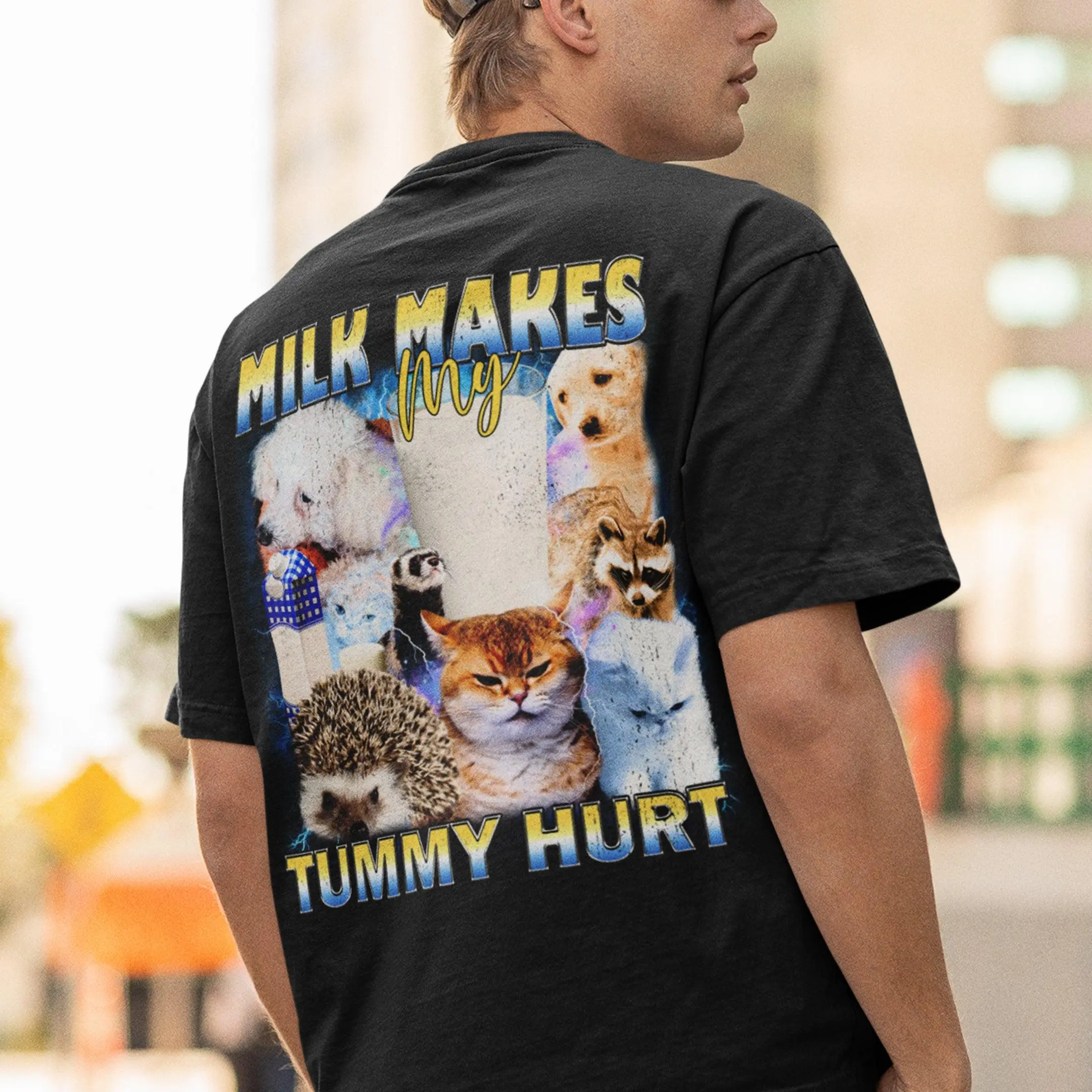 Milk Makes my Tummy Hurt T-Shirt (backprint) - Image 7