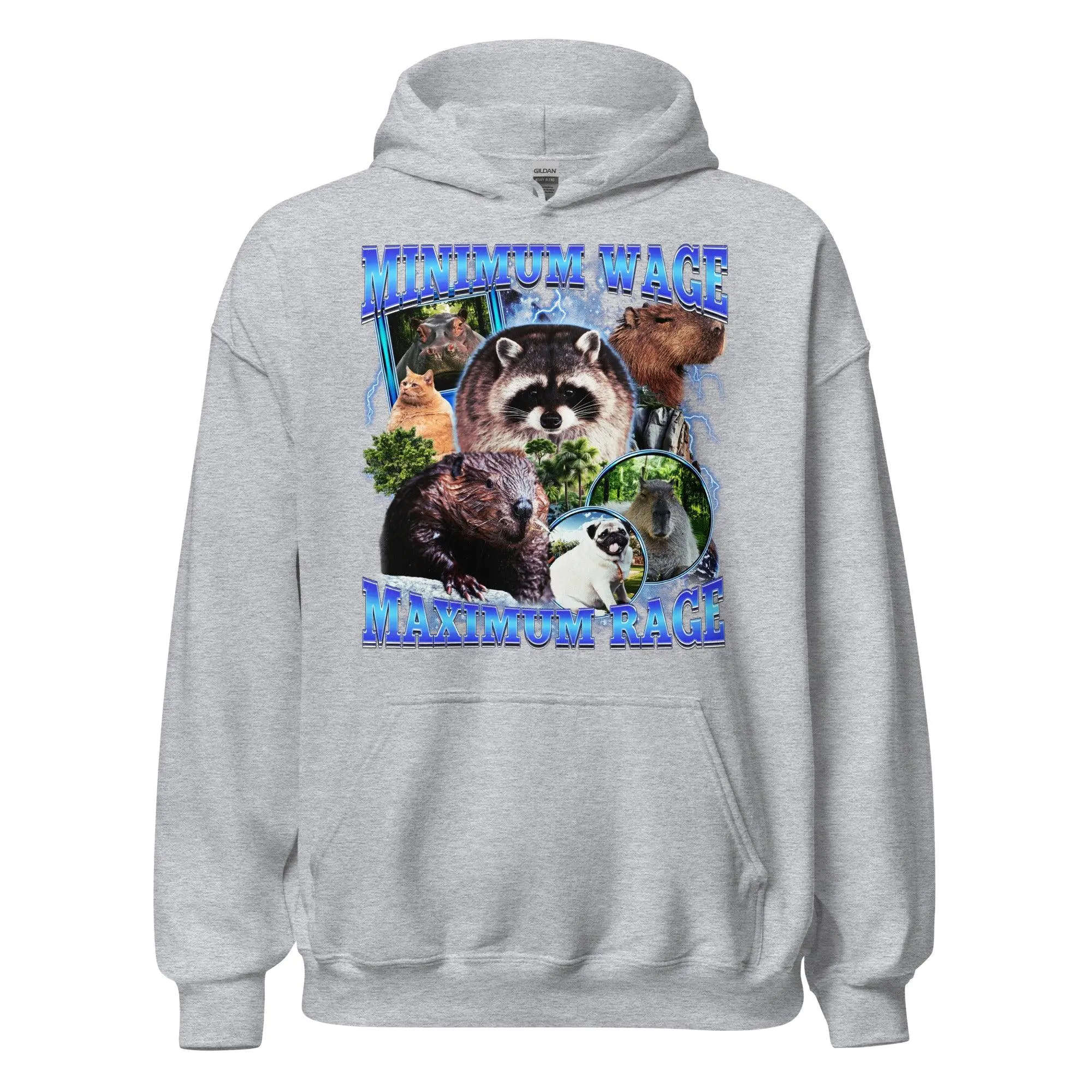 Minimum Wage Maximum Rage Hoodie - Image 2