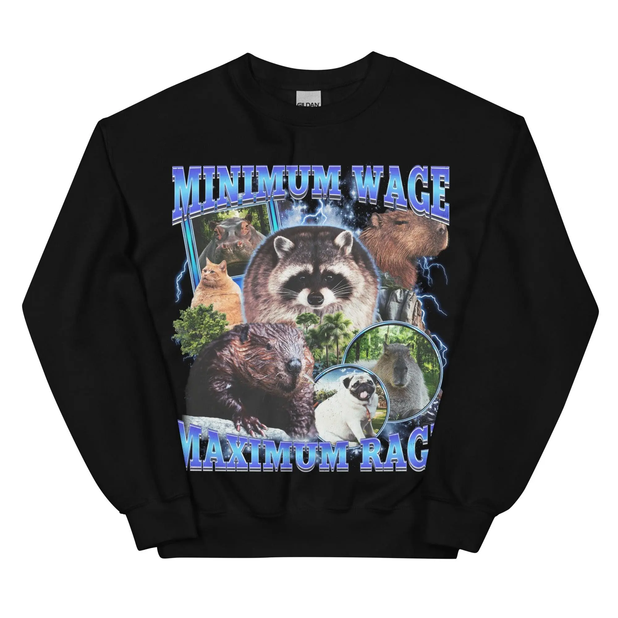 Minimum Wage Maximum Rage sweatshirt