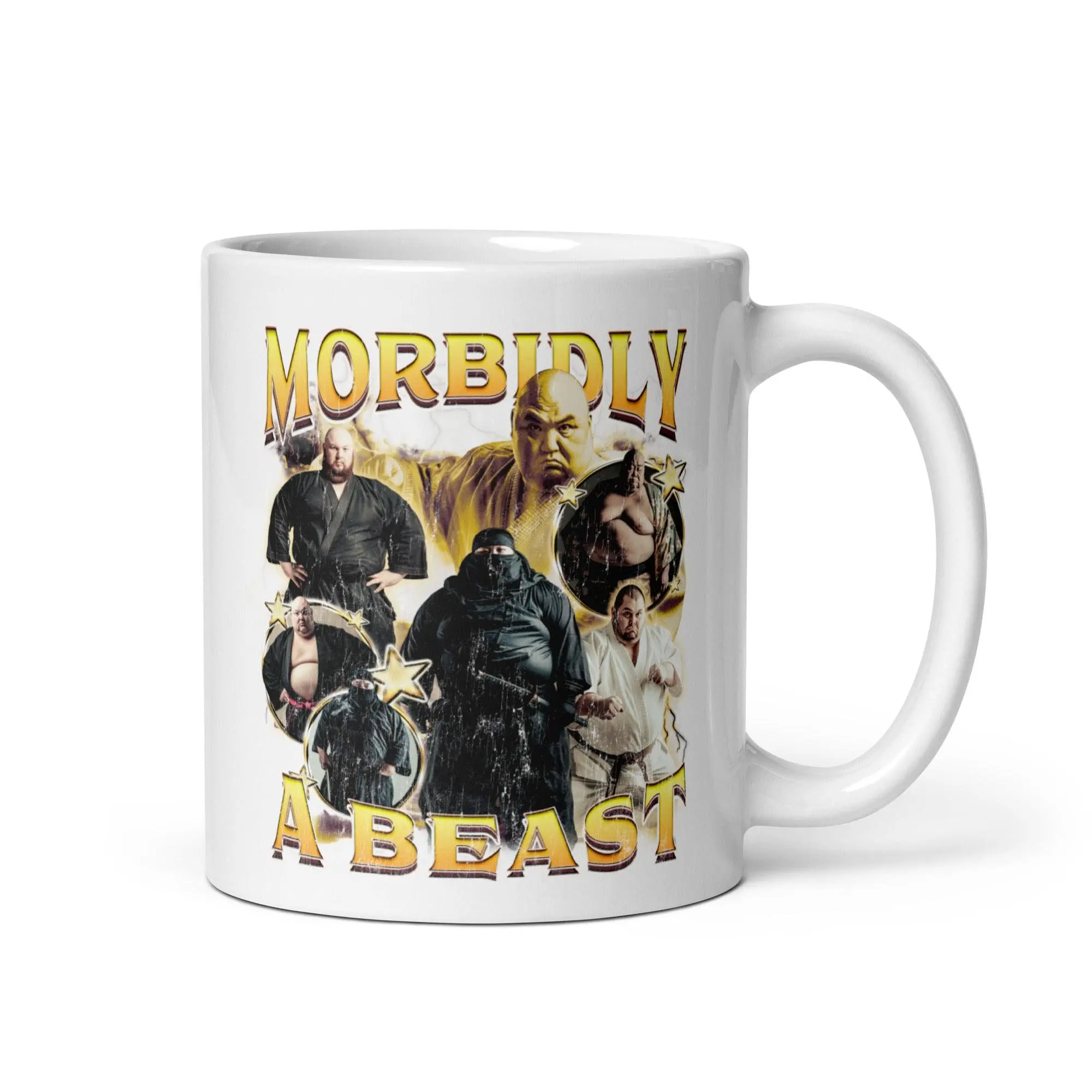 Morbidly a Beast White glossy mug - Image 2