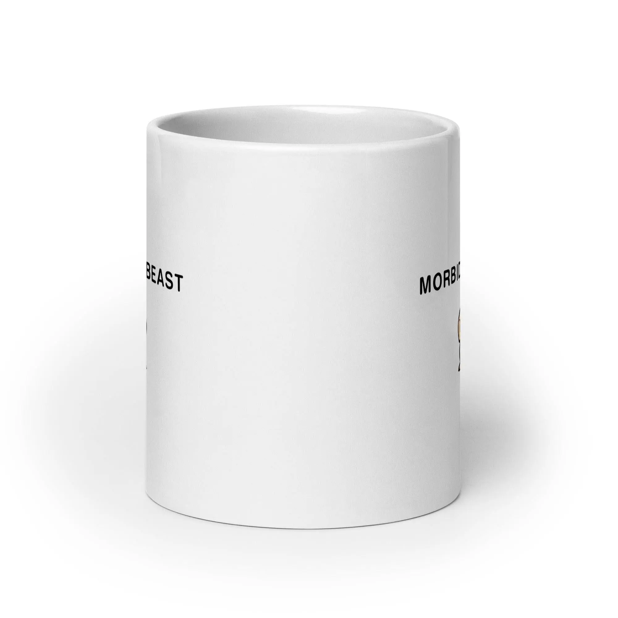 Morbidly a Beast White glossy mug - Image 10