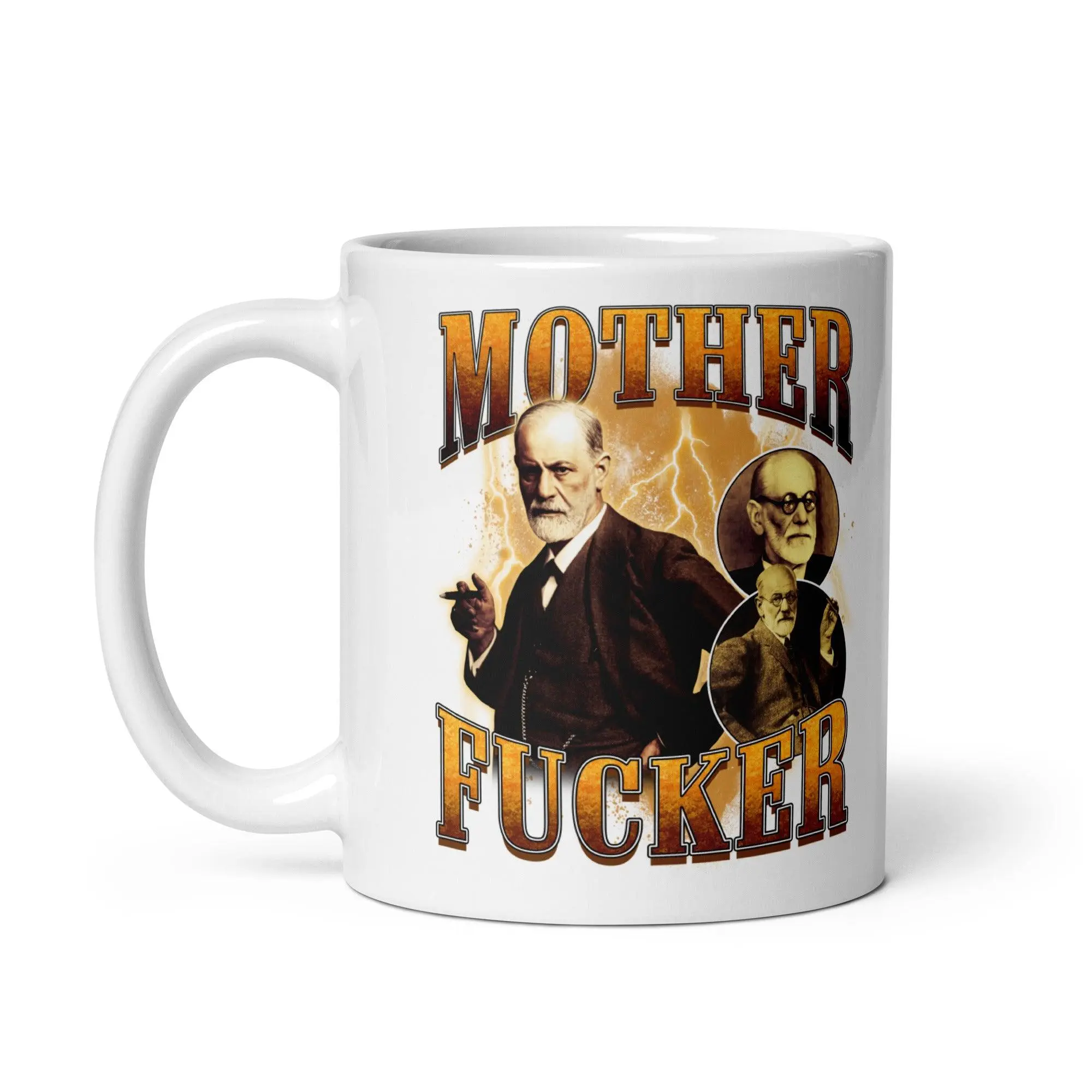 Mother Fucker White glossy mug - Image 3