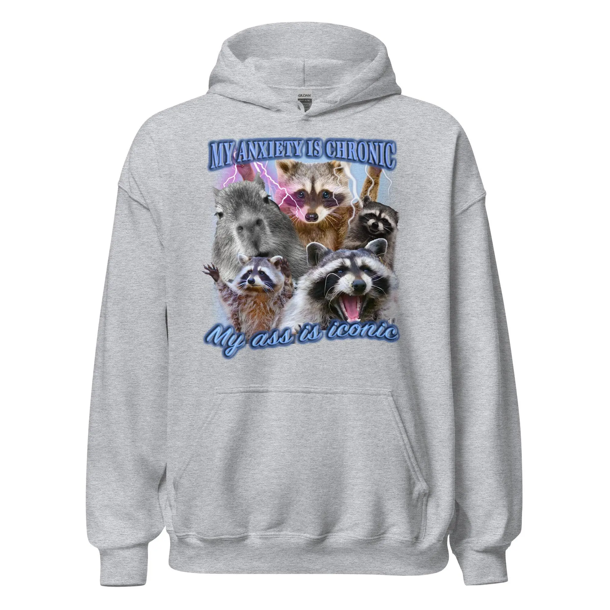 My Anxiety is Chronic My Ass is Iconic Hoodie - Image 2