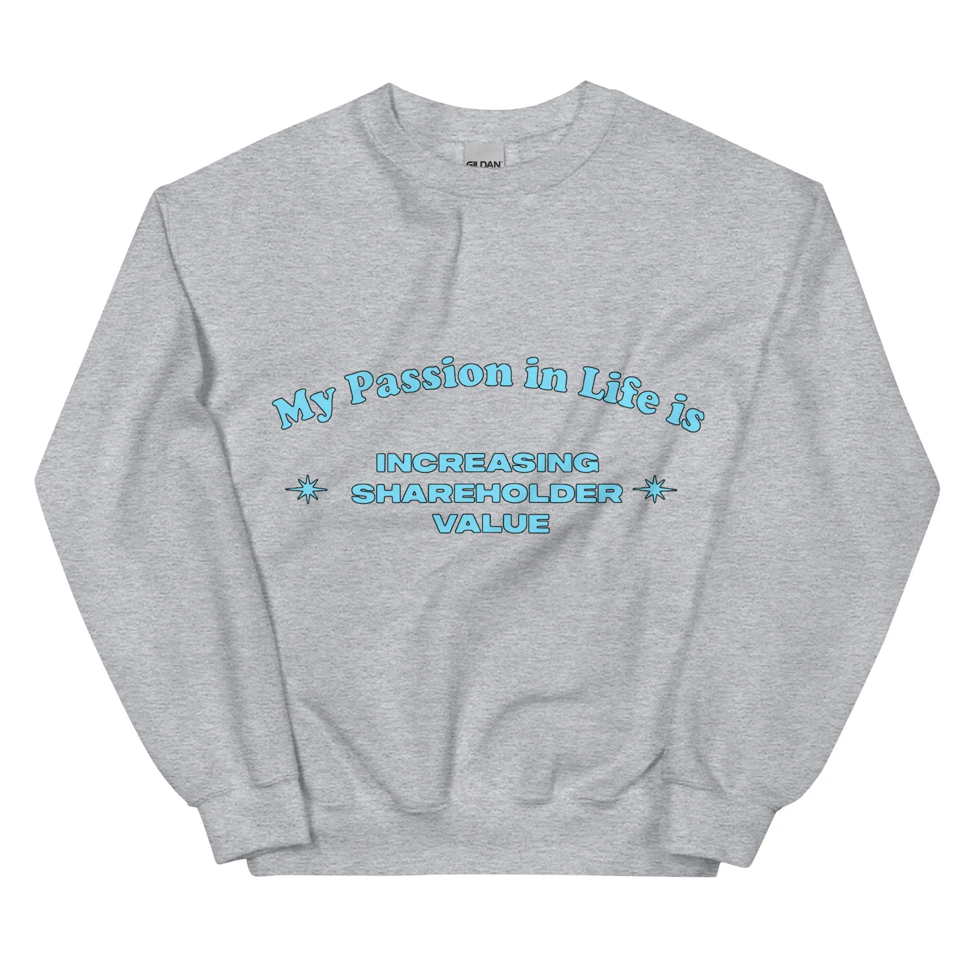 My Passion in Life is increasing shareholder sweatshirt - Image 7