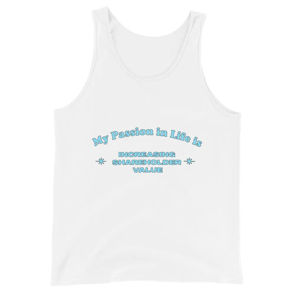 My Passion in Life is increasing shareholder Tank Top - Image 2