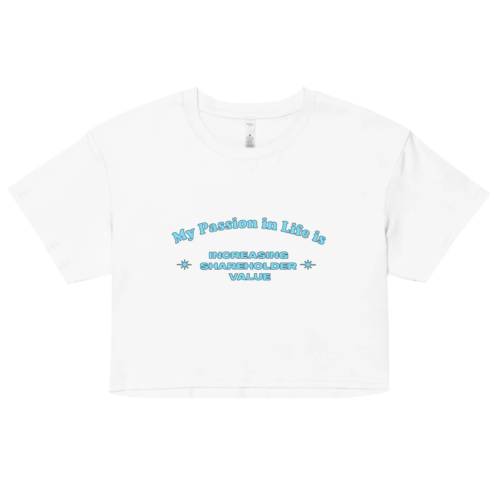 My Passion in Life is increasing shareholder value Women’s crop top - Image 5