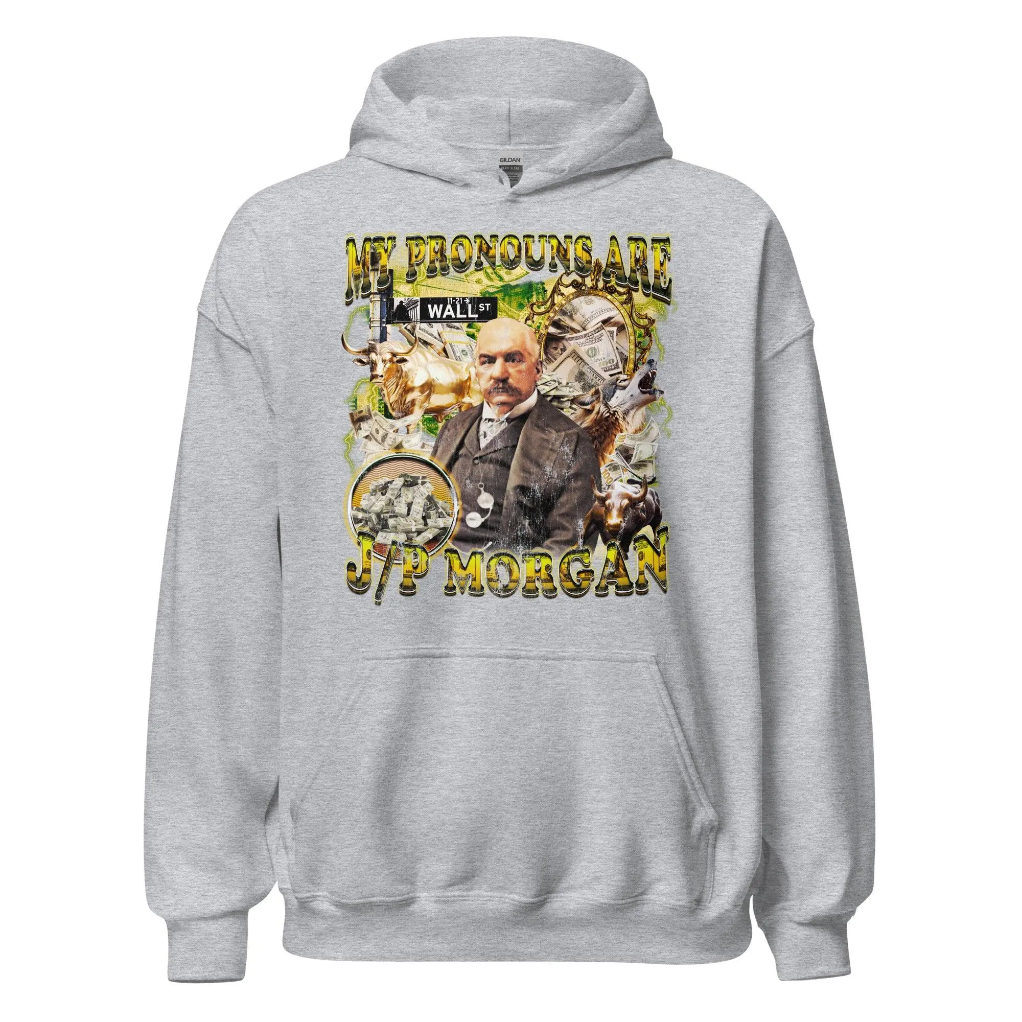 My Pronouns are J/P Morgan Hoodie - Image 2