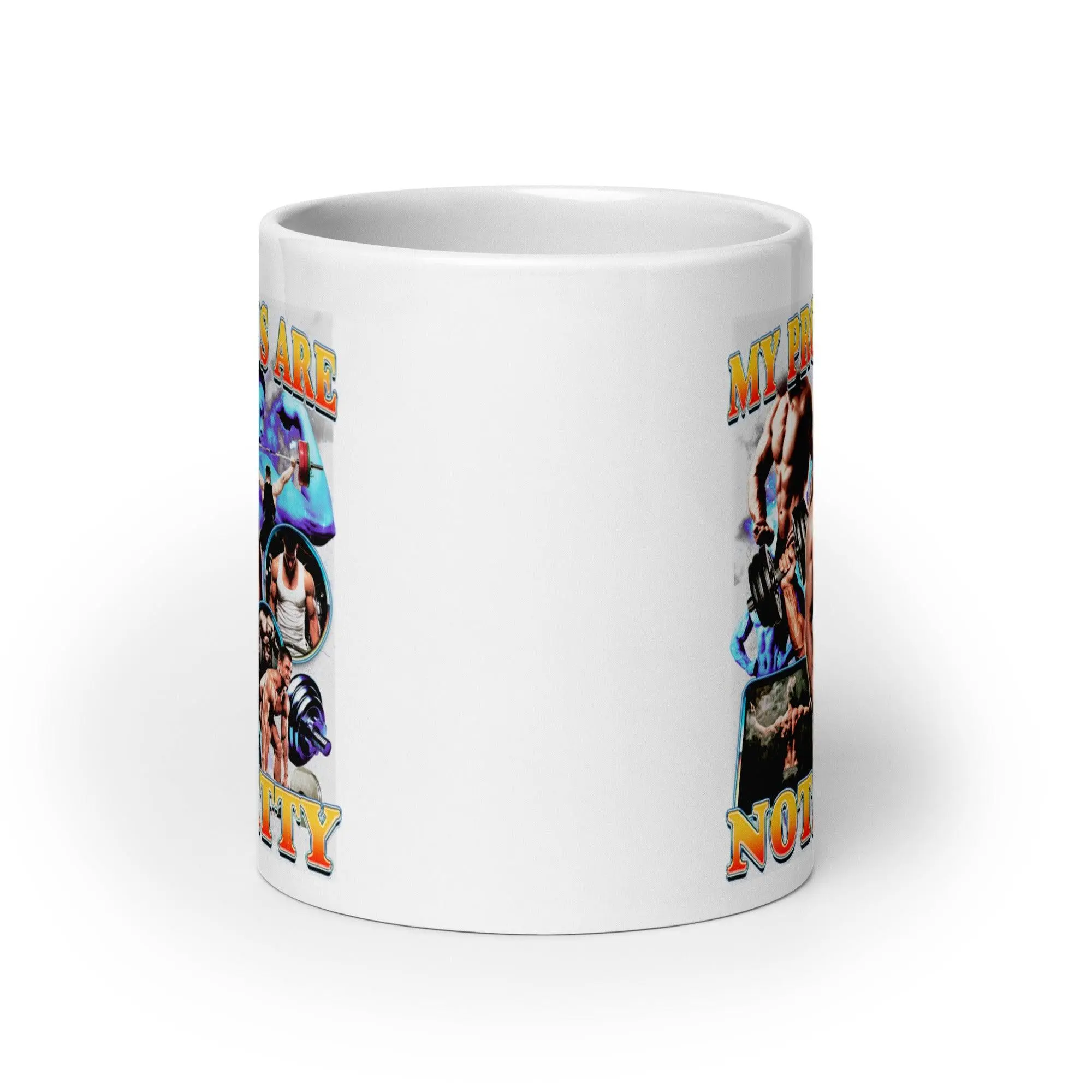 My Pronouns are Not/Natty White glossy mug - Image 10