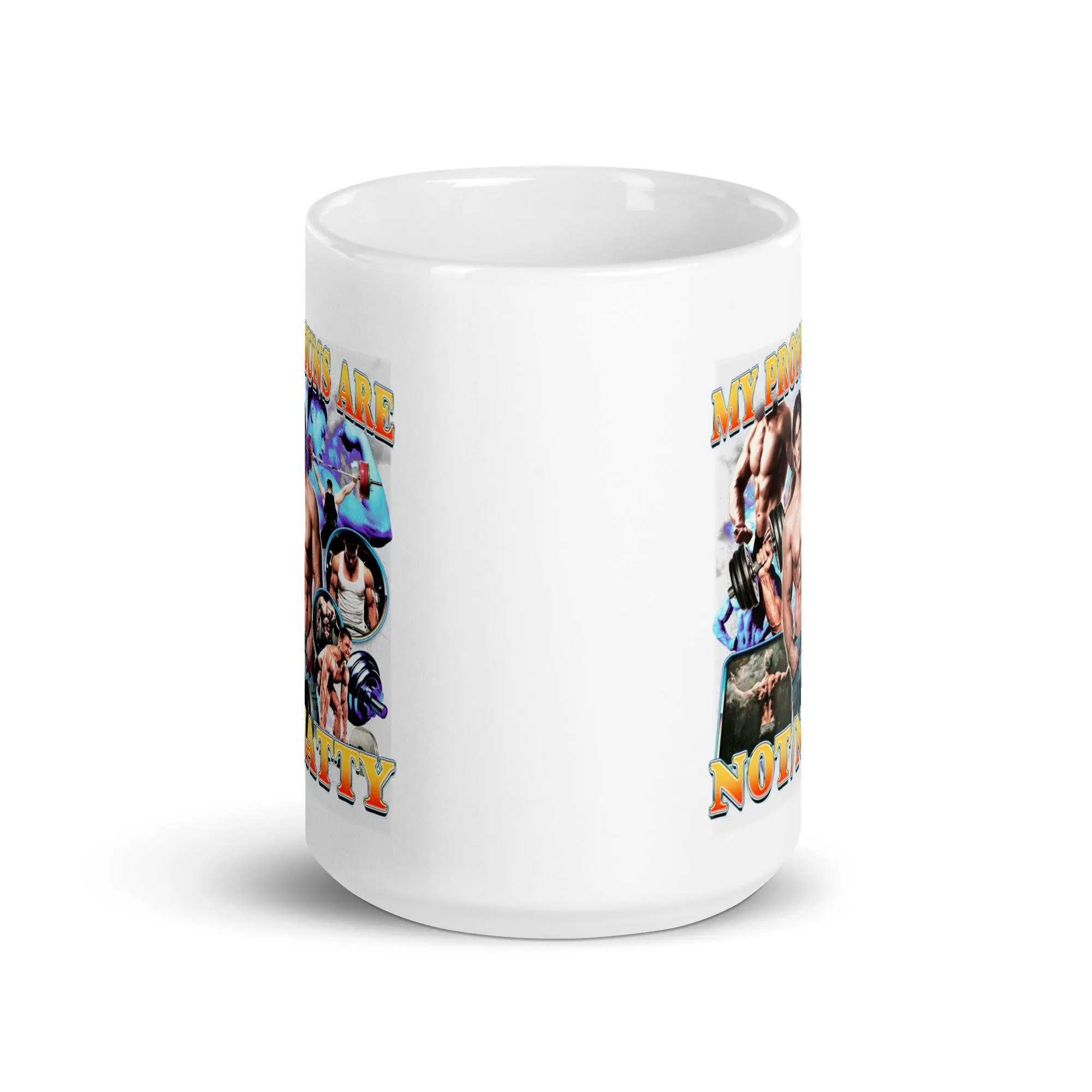 My Pronouns are Not/Natty White glossy mug - Image 7