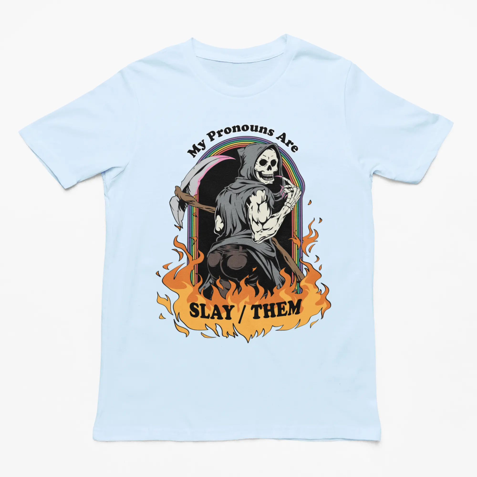 My Pronouns are Slay / Them Cartoon t-shirt - Image 6