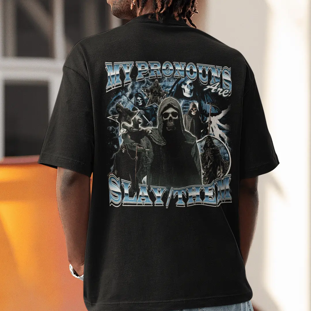 My Pronouns are Slay Them t-shirt (backprint) - Image 7