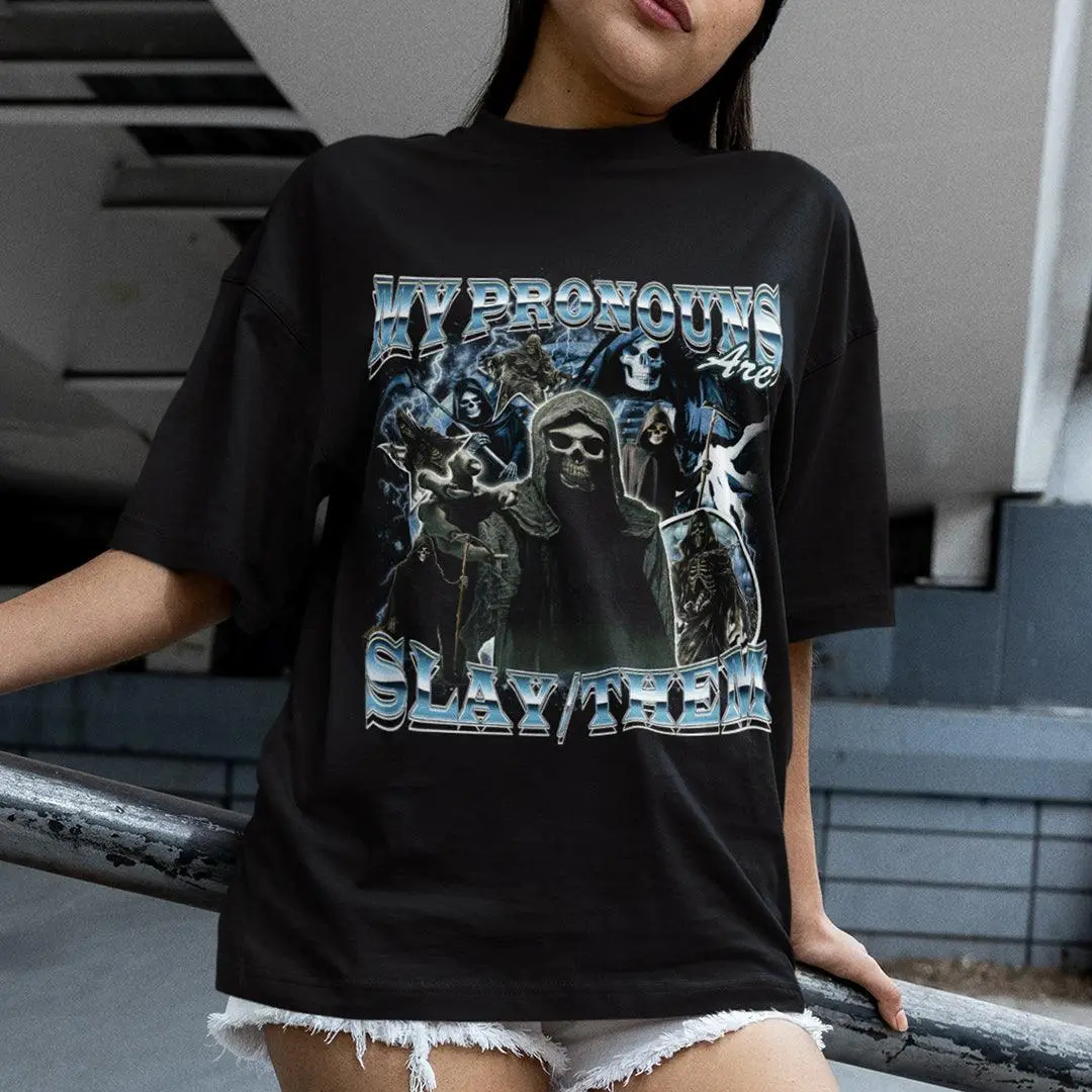 My Pronouns are Slay / Them Vintage t-shirt - Image 7