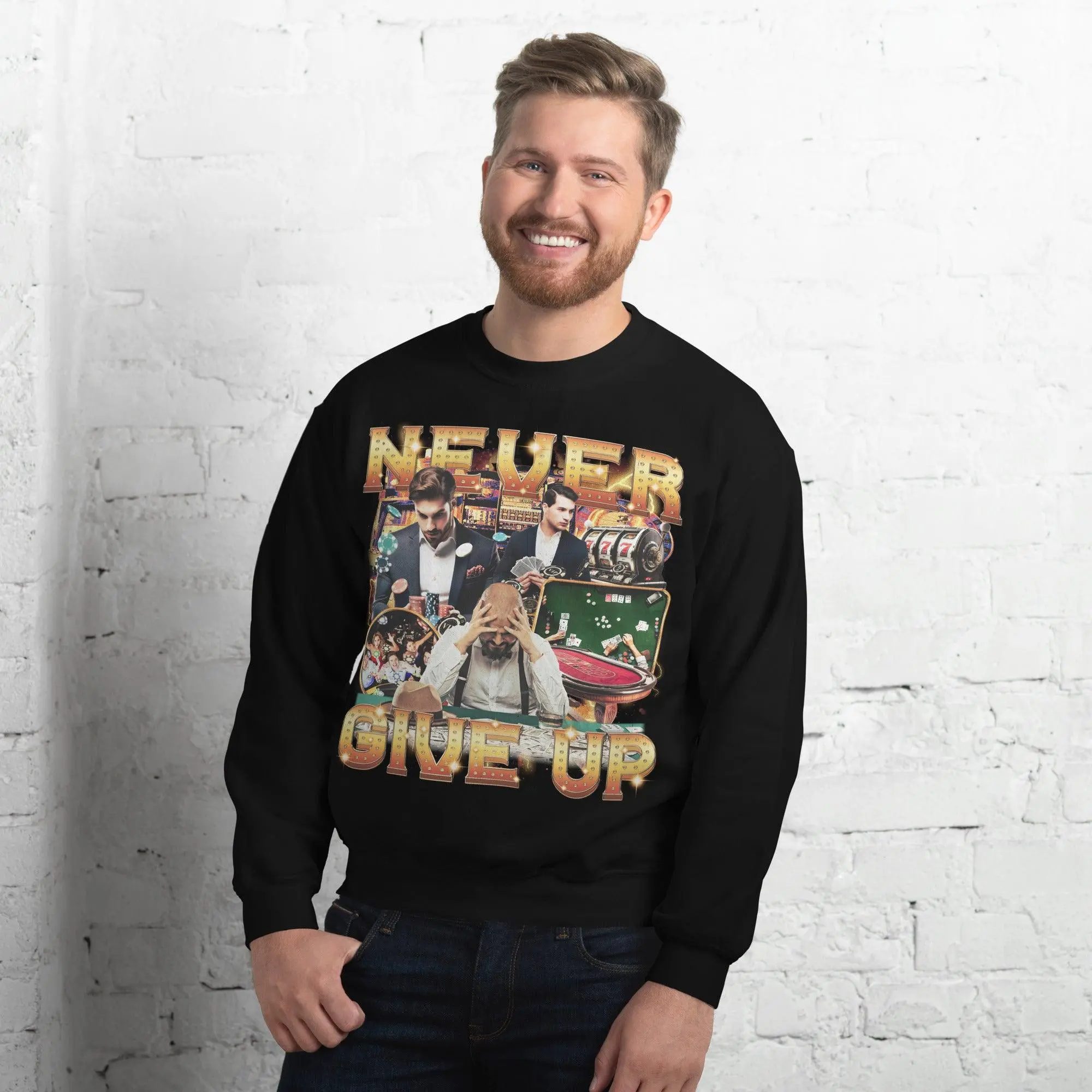 Never GIve Up sweatshirt - Image 10