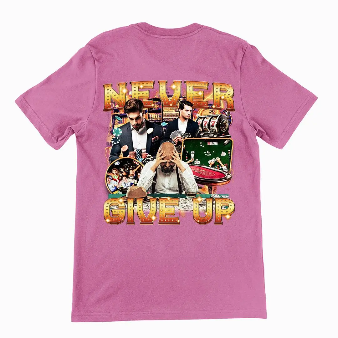 Never GIve Up T-Shirt (backprint) - Image 2