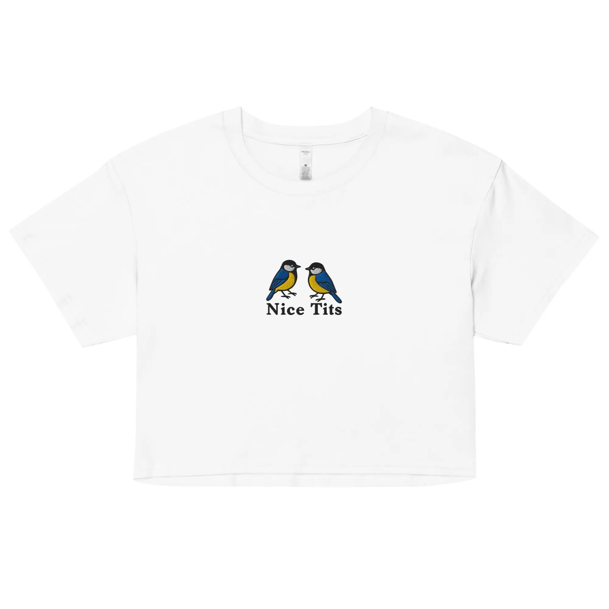 Nice Tits (embroidered) Women’s crop top - Image 5