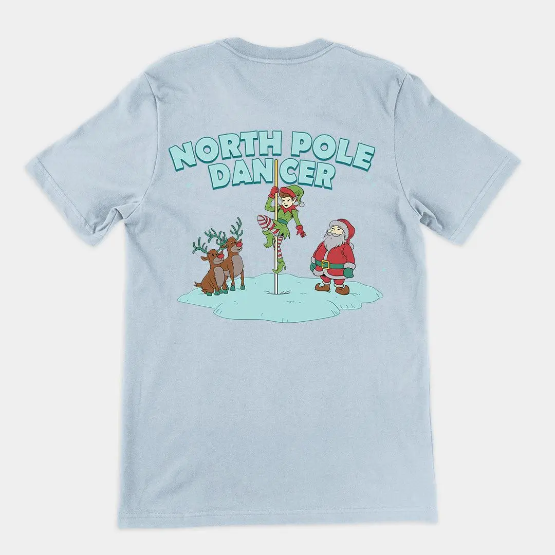 North Pole Dancer t-shirt (backprint) - Image 4