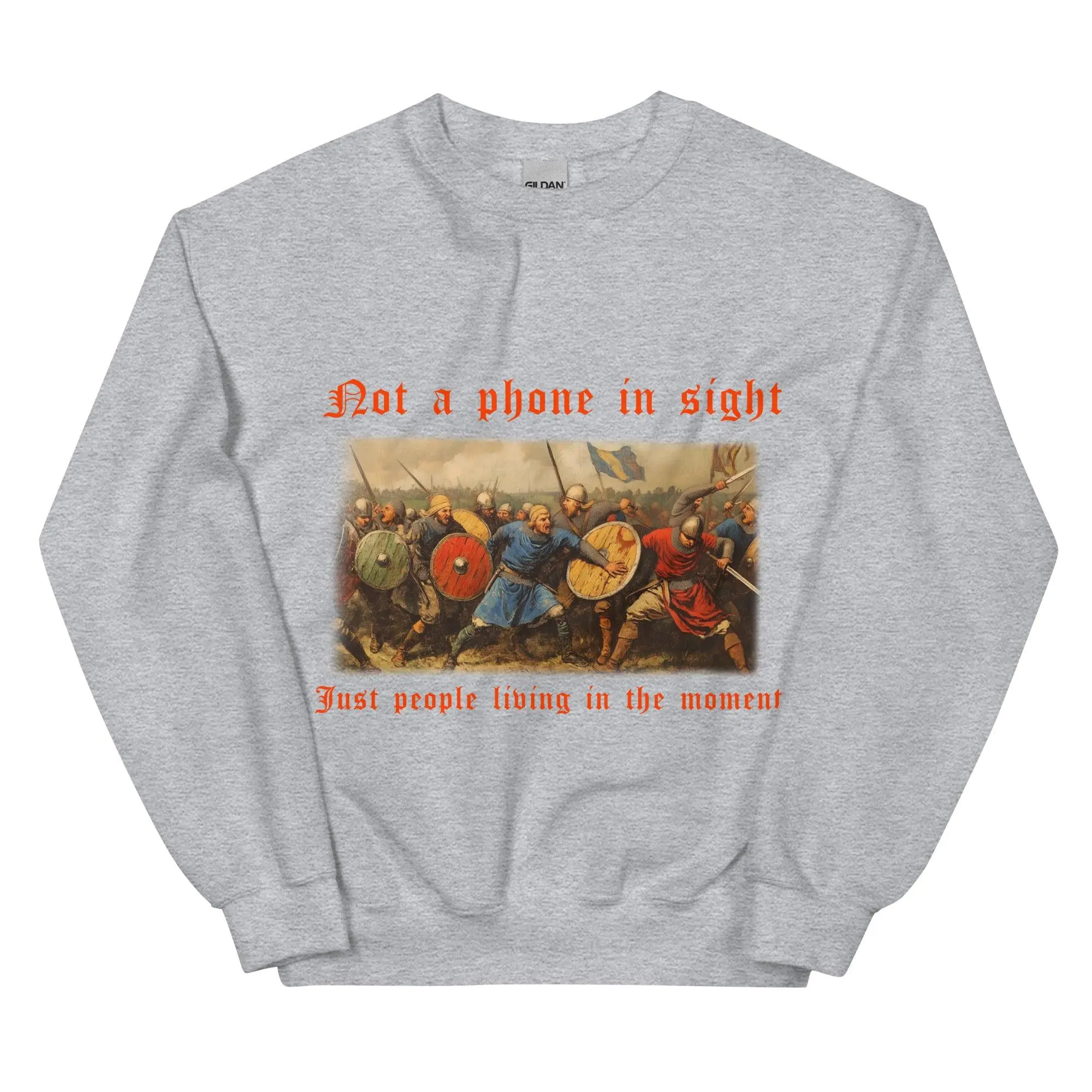 Not a phone in sight just people living in the moment sweatshirt - Image 7