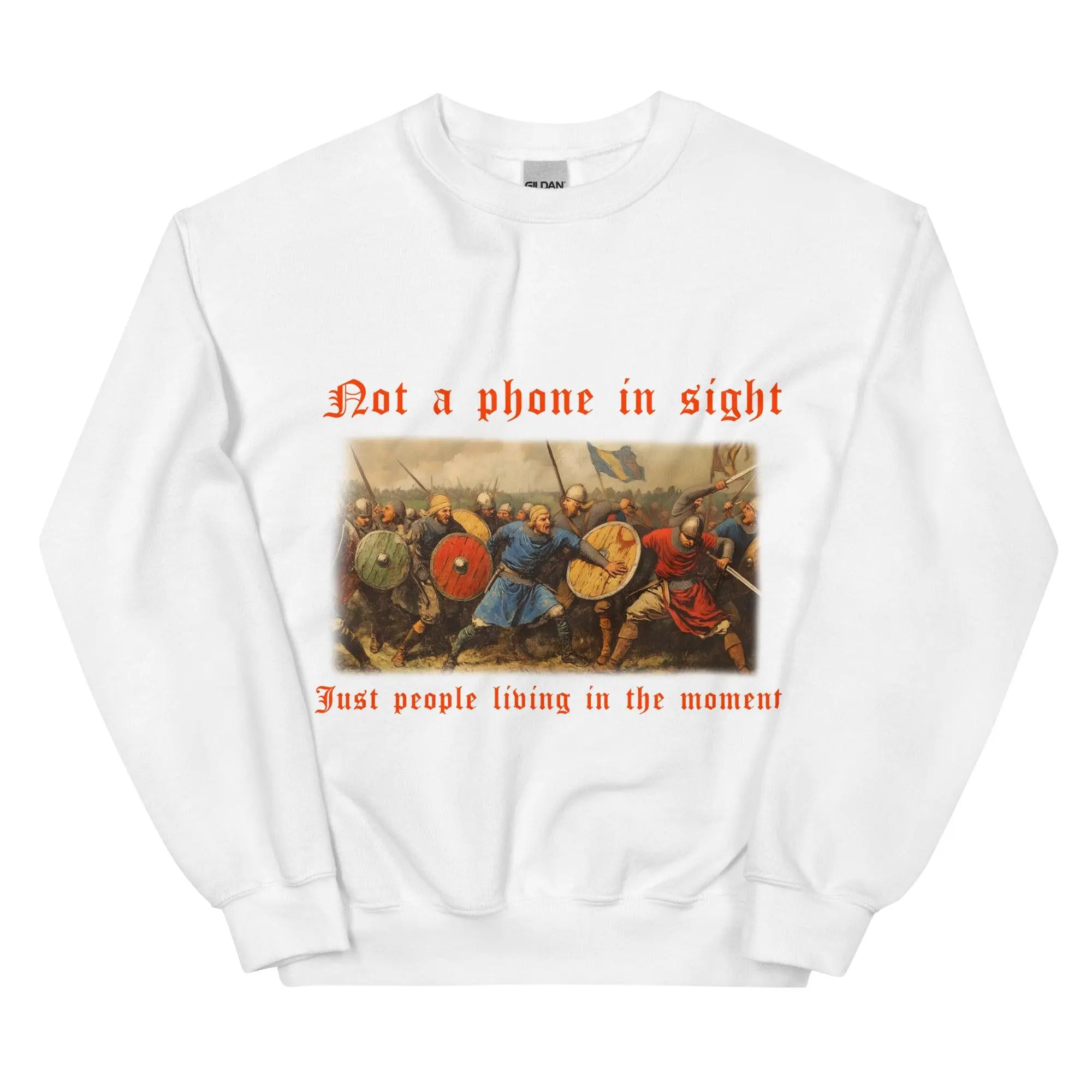 Not a phone in sight just people living in the moment sweatshirt - Image 9