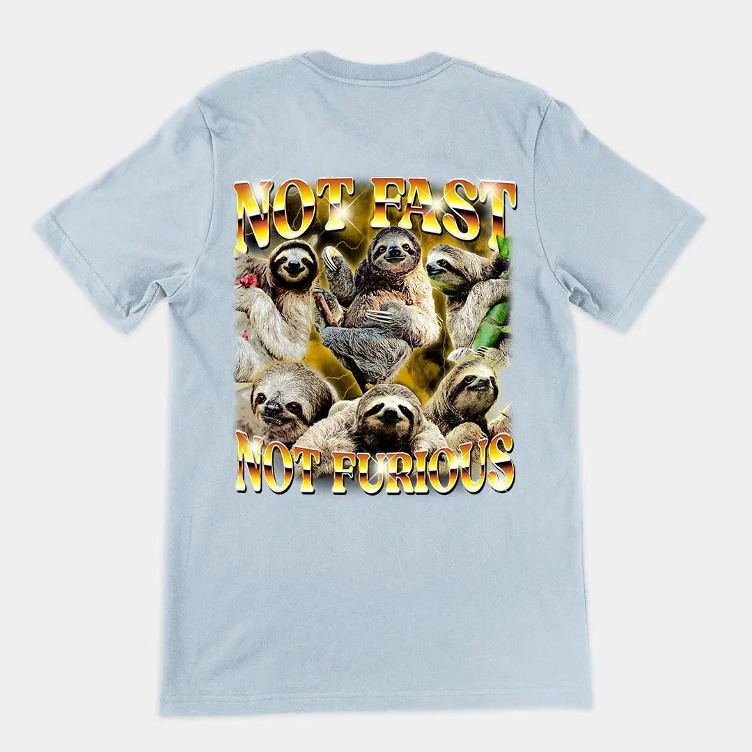 Not Fast Not Furious t-shirt (backprint) - Image 4
